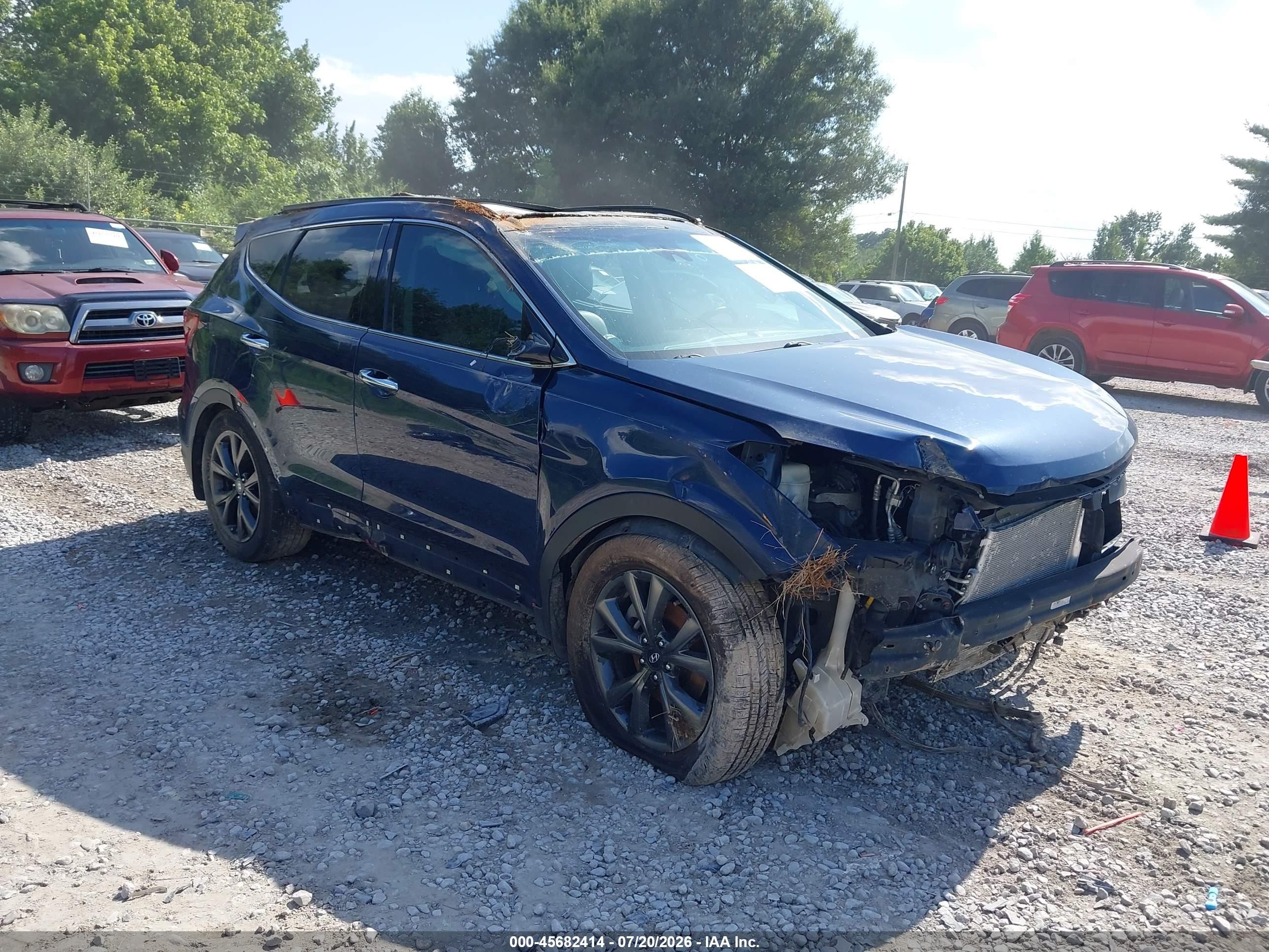 2017 Hyundai Santa Fe Ultimate, VIN 5XYZW4LA8HG465018 — Опрокидывание