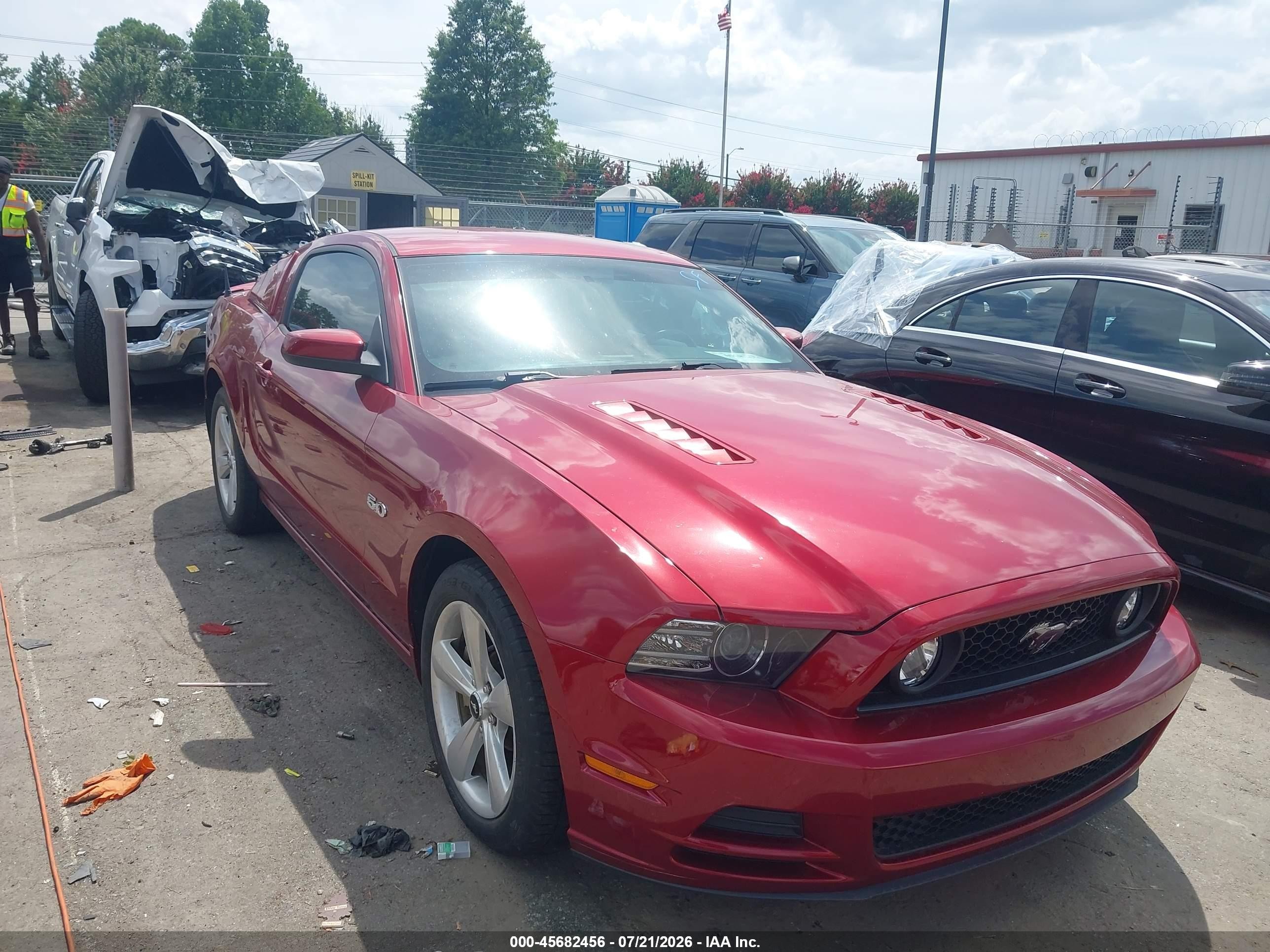 2014 Ford Mustang GT Premium, VIN 1ZVBP8CF6E5251101 — Undercarriage
