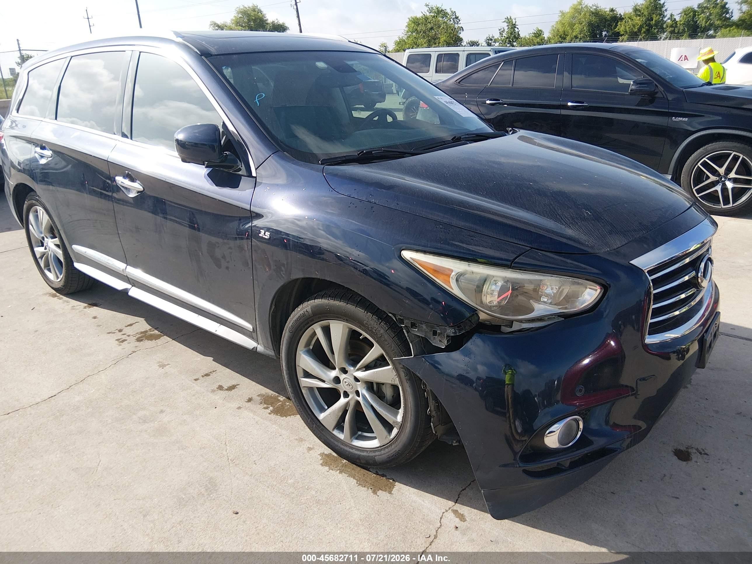 2015 Infiniti QX60, VIN 5N1AL0MN7FC533628 — Front end