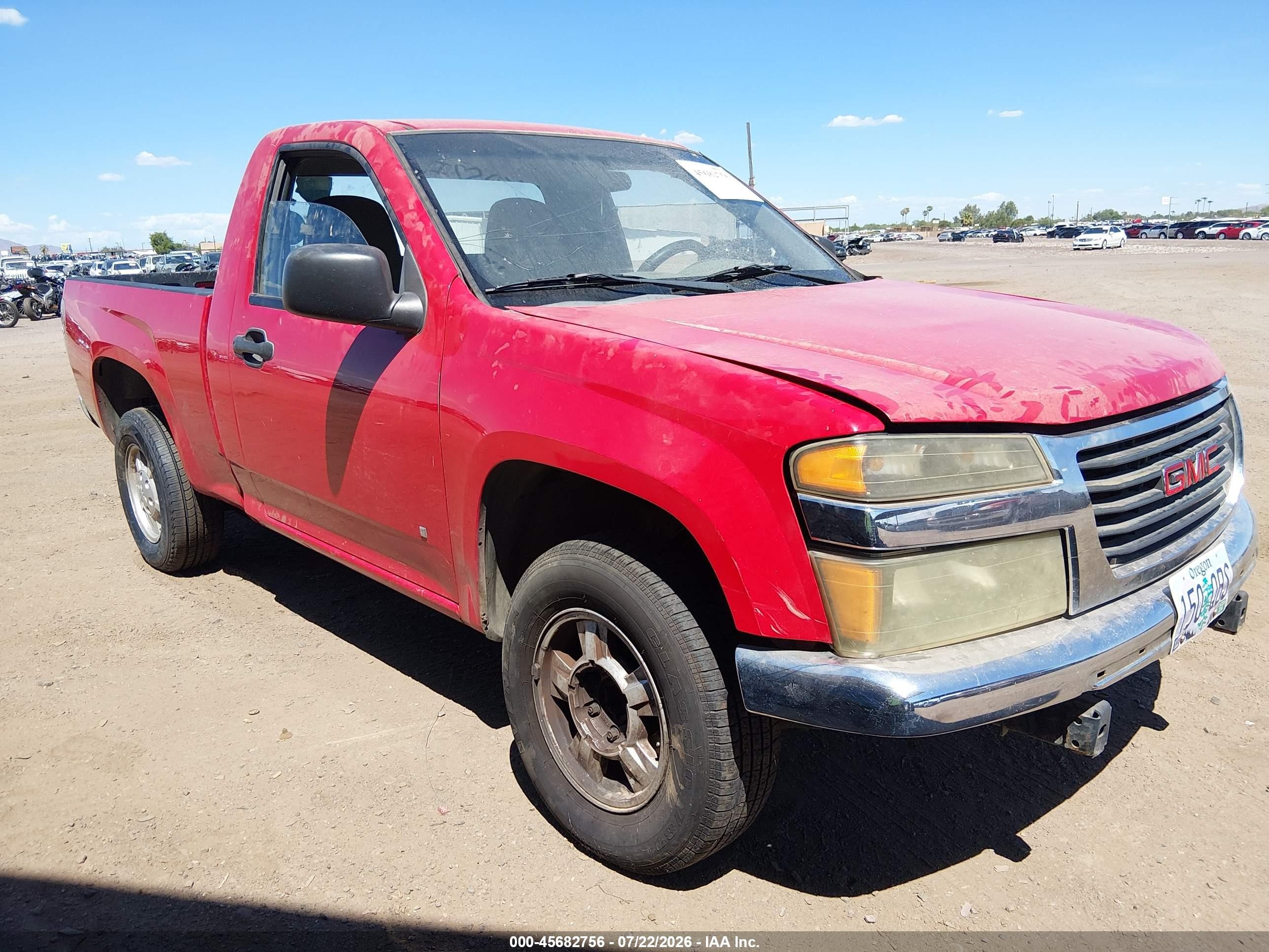 2007 GMC Canyon SL, VIN 1GTCS149478129800 — Обычный износ