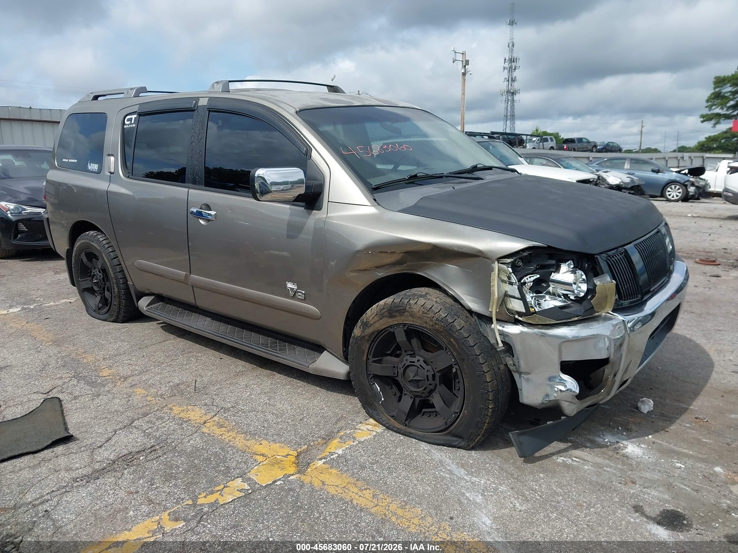 2007 Nissan Armada LE, VIN 5N1BA08A47N718808 — Side