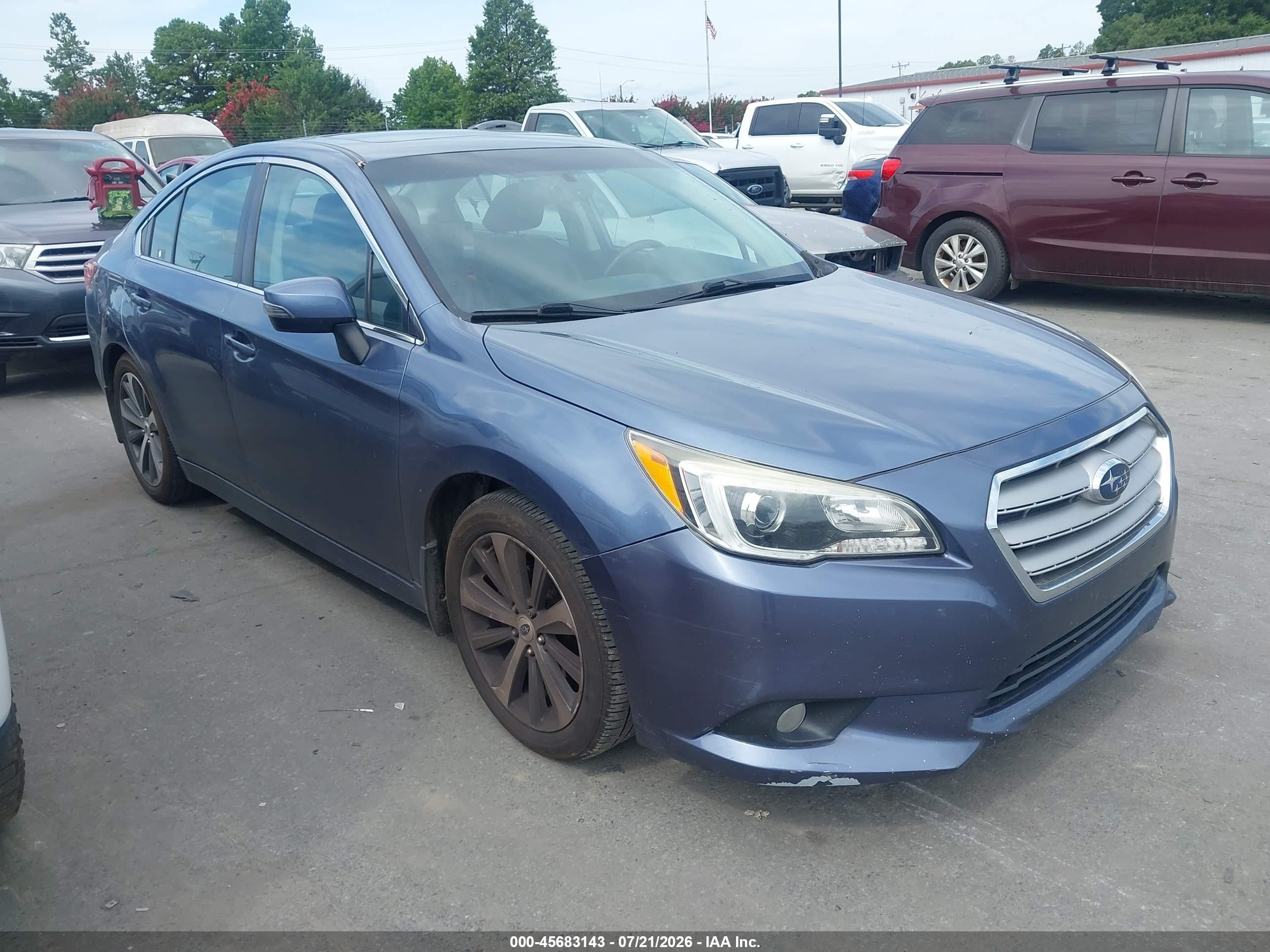 2016 Subaru Legacy Limited, VIN 4S3BNBL66G3002138 — Обычный износ