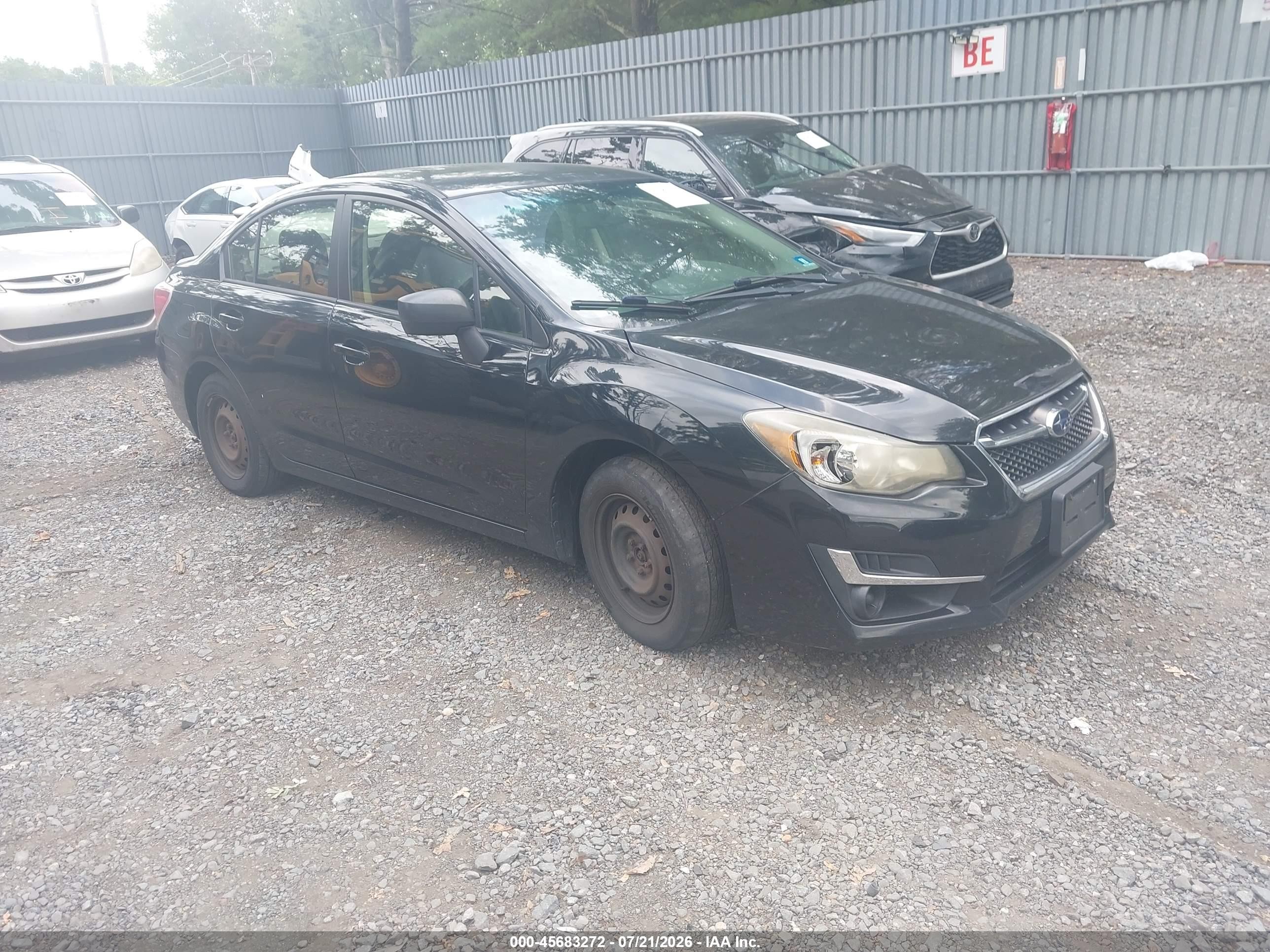 2016 Subaru Impreza, VIN JF1GJAA6XGG006805 — Зад