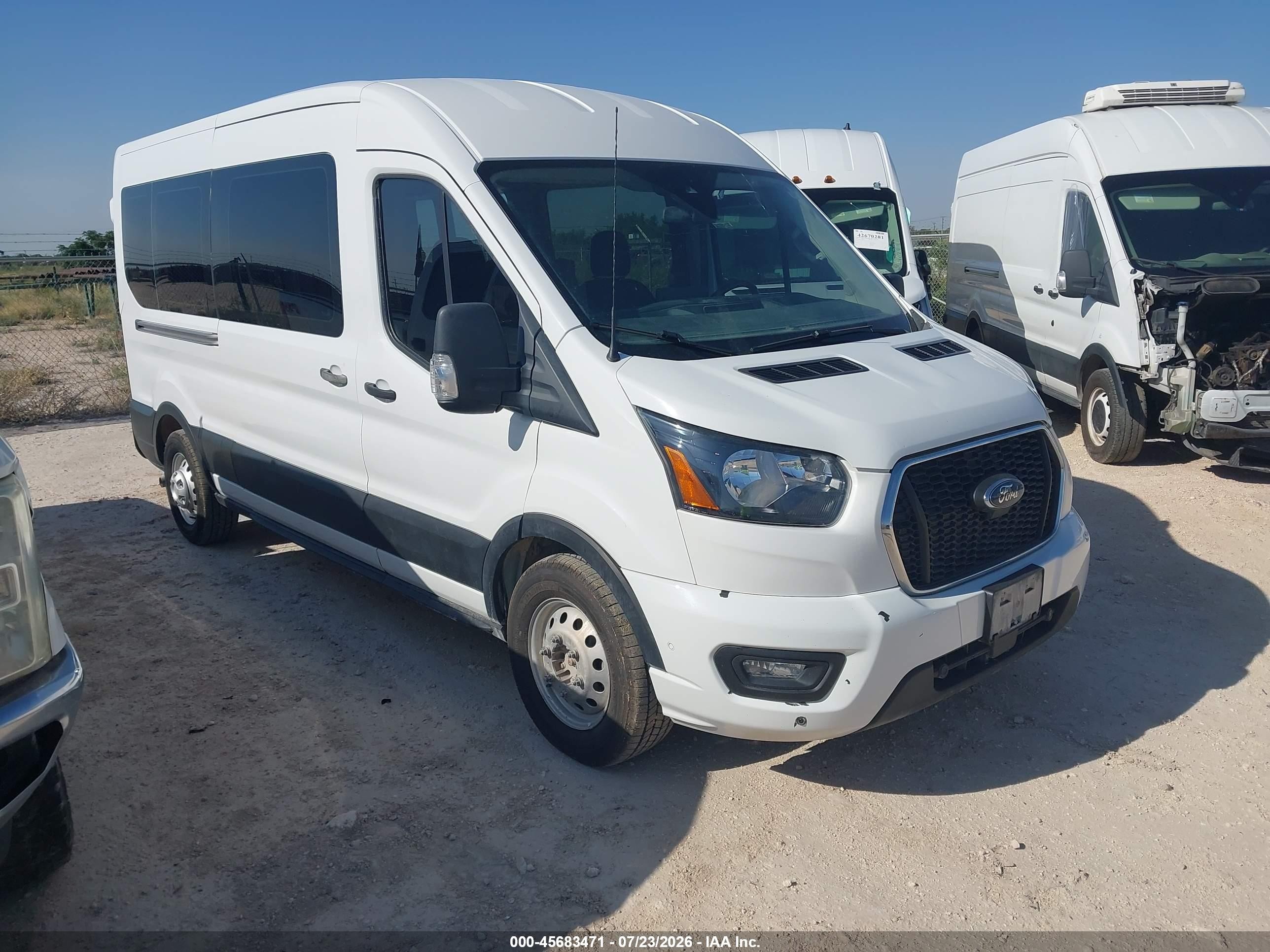 2023 Ford Transit Passenger XL, VIN 1FBAX9C82PKB99948 — Side