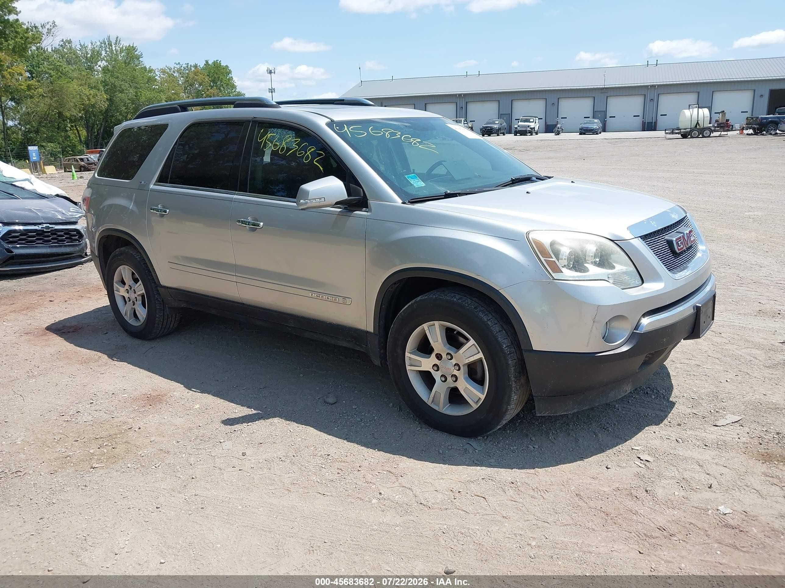 2007 GMC Acadia SLT, VIN 1GKER23737J161547 — Зад