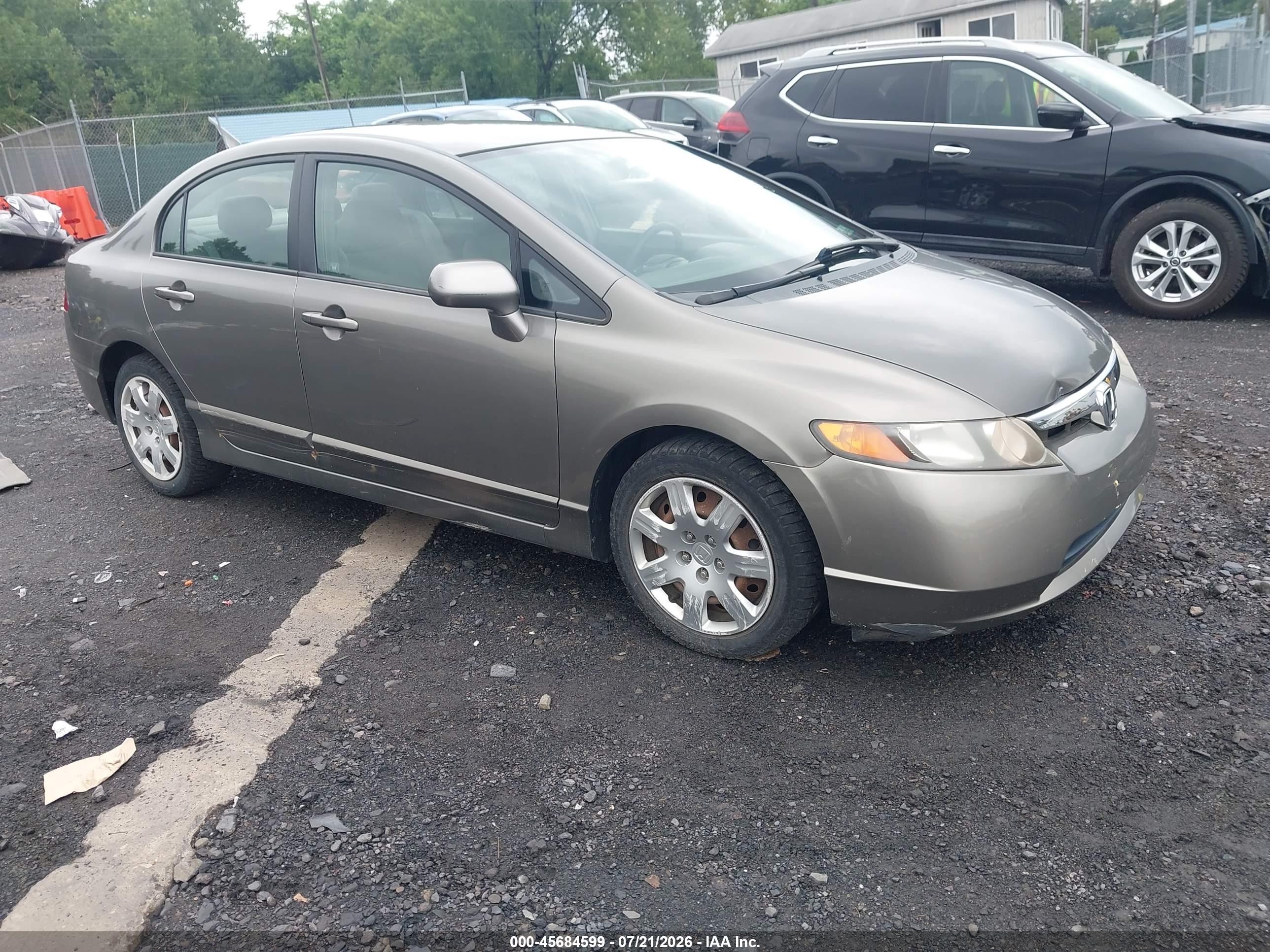 2007 Honda Civic LX, VIN 1HGFA16567L036513 — По всему кузову