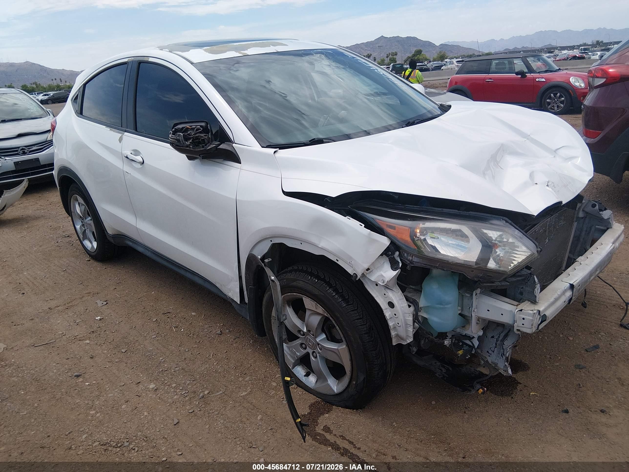 2016 Honda HR-V EX, VIN 3CZRU6H53GM703074 — Normal wear
