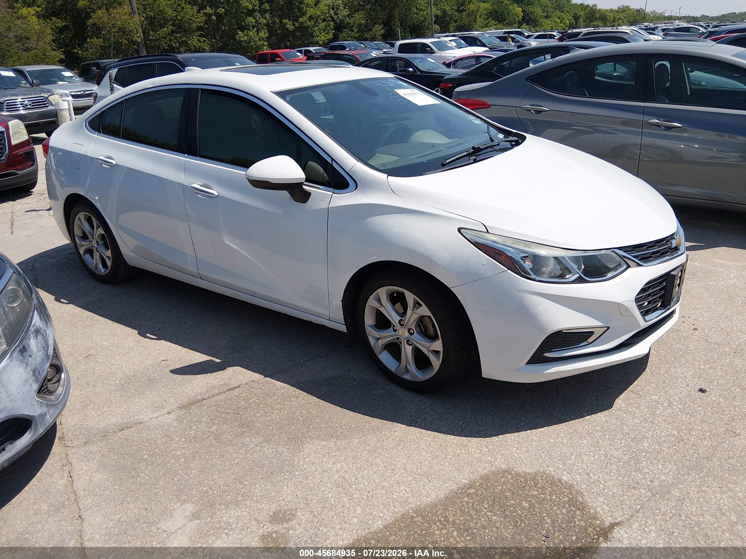 2016 Chevrolet Cruze Premier, VIN 1G1BG5SM9G7235220 — Repossession