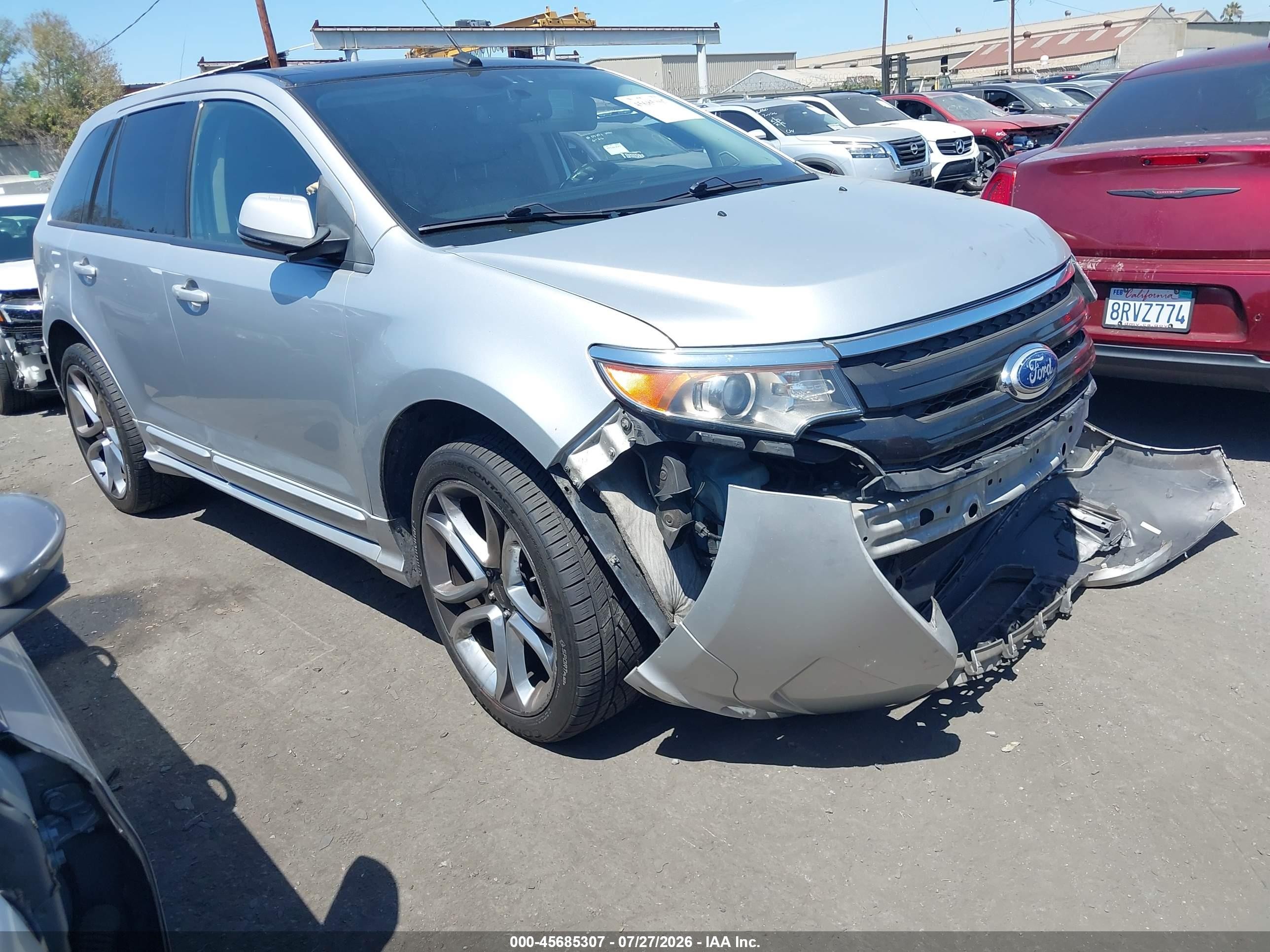2014 Ford Edge Sport, VIN 2FMDK3AK9EBA33979 — Front end