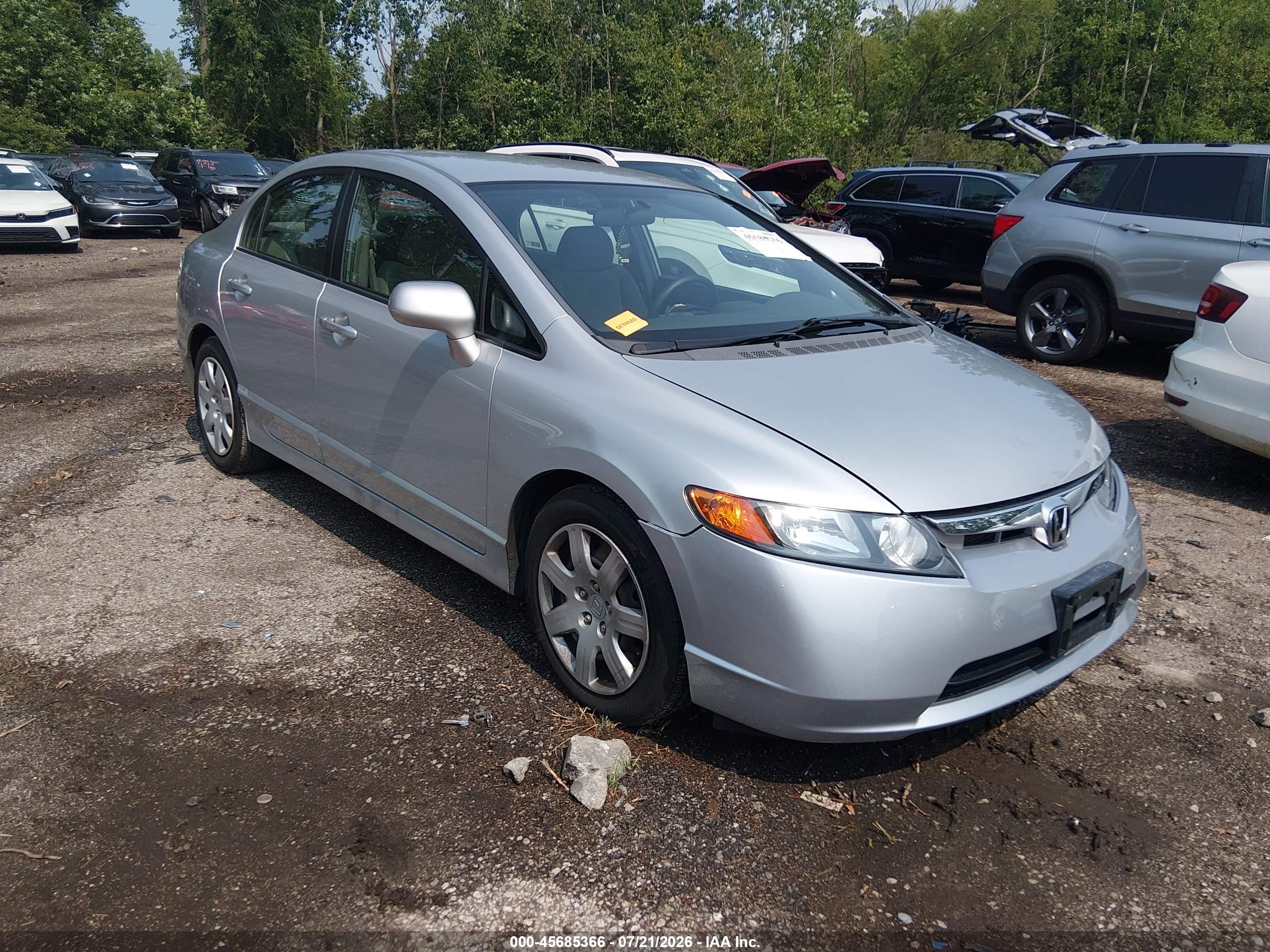 2008 Honda Civic LX, VIN 1HGFA16548L094797 — Front end