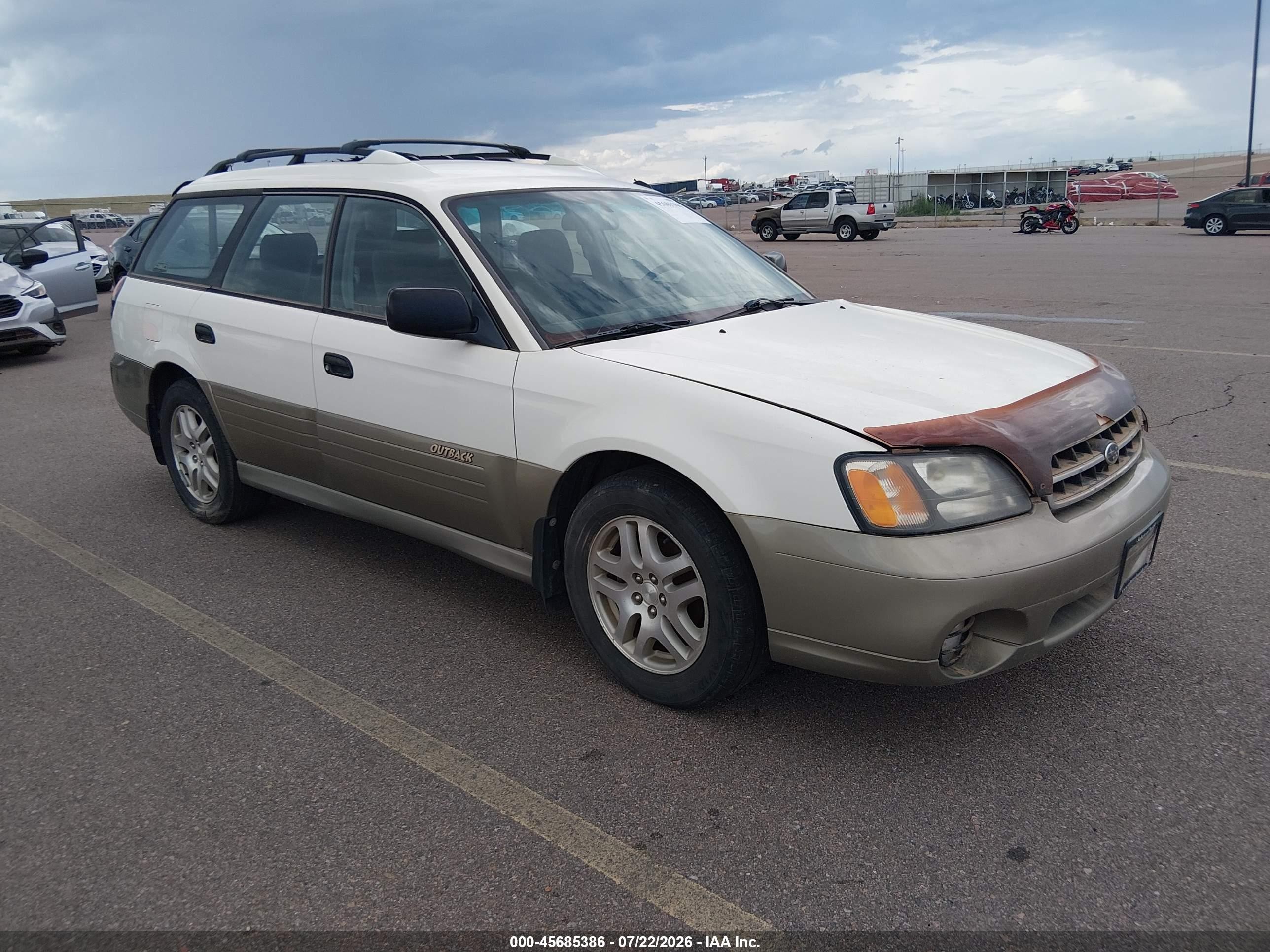 2000 Subaru Legacy Outback, VIN 4S3BH6755Y6638873 — Normal wear