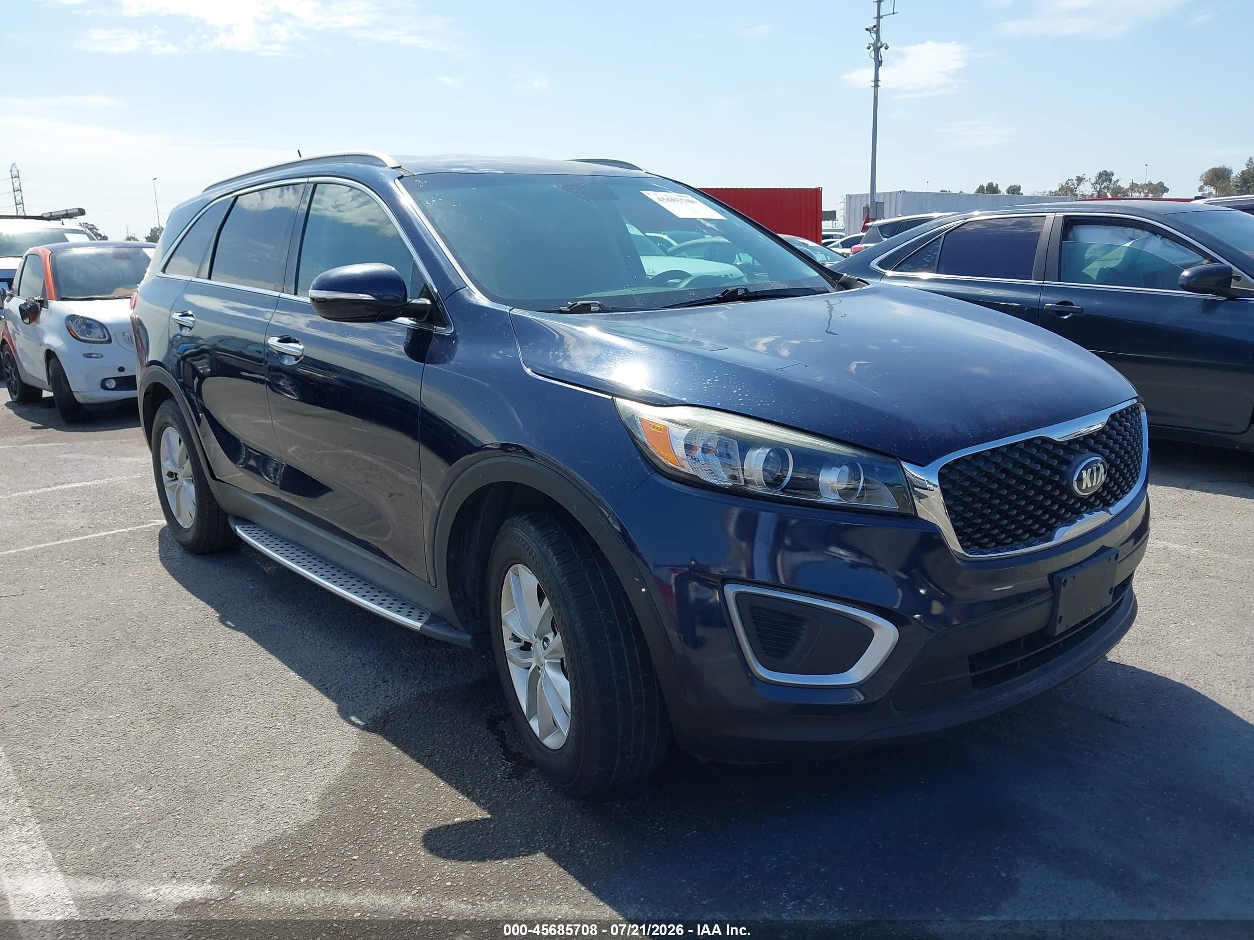 2016 Kia Sorento LX, VIN 5XYPG4A31GG168275 — Theft recovery