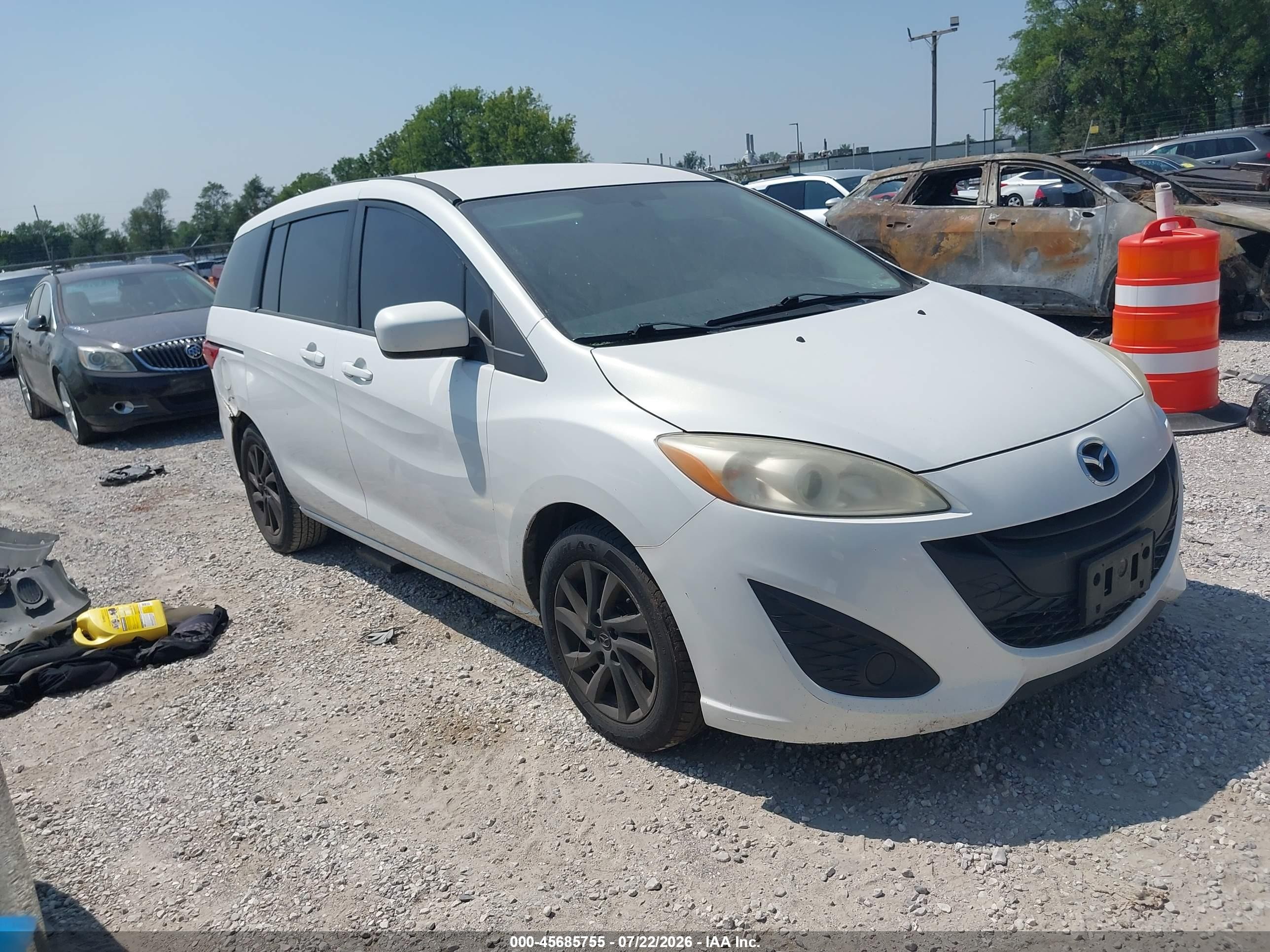 2012 Mazda 5 Sport, VIN JM1CW2BL7C0106724 — Normal wear