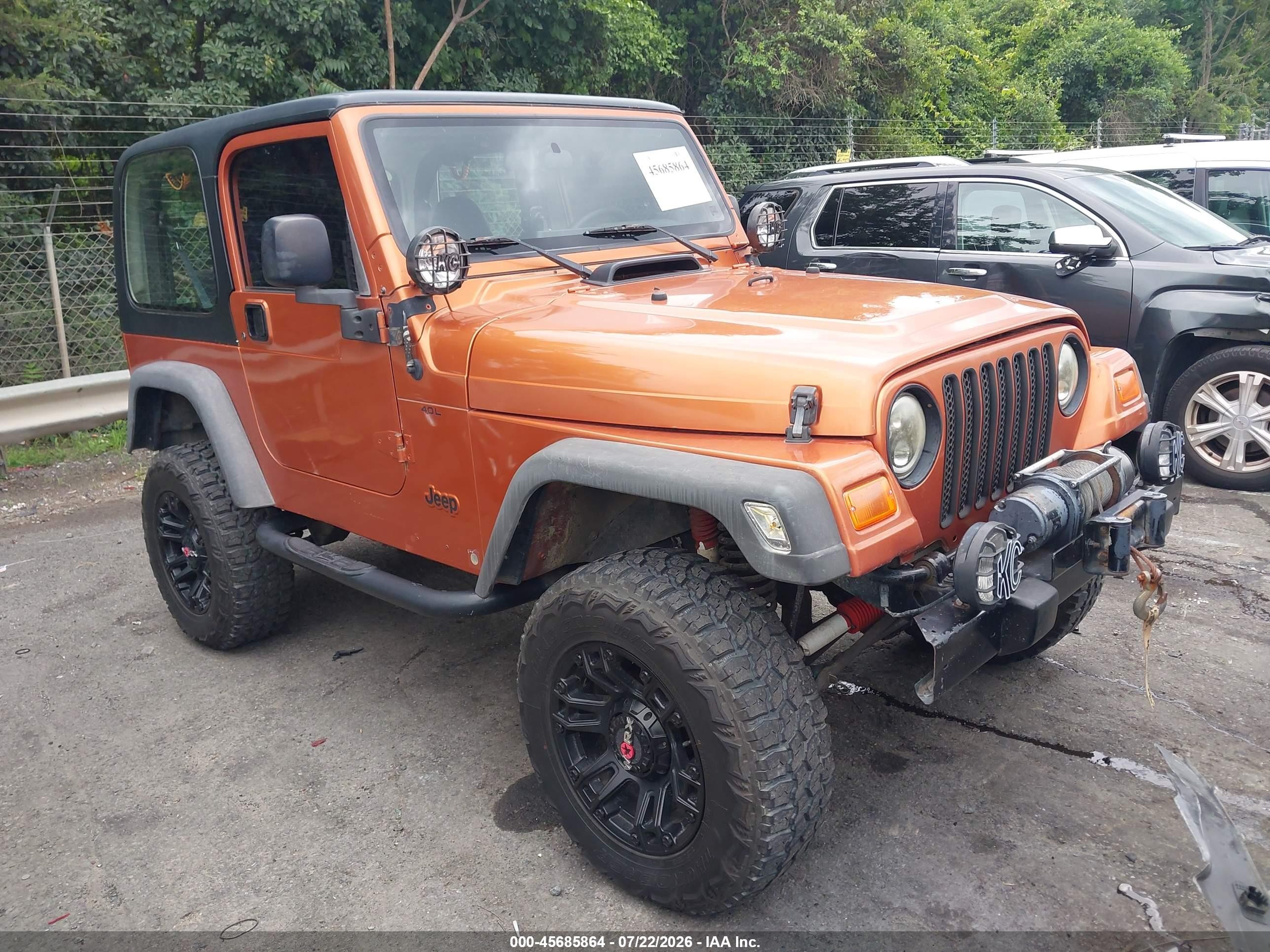 2001 Jeep Wrangler Sport, VIN 1J4FA49S71P362672 — Normal wear
