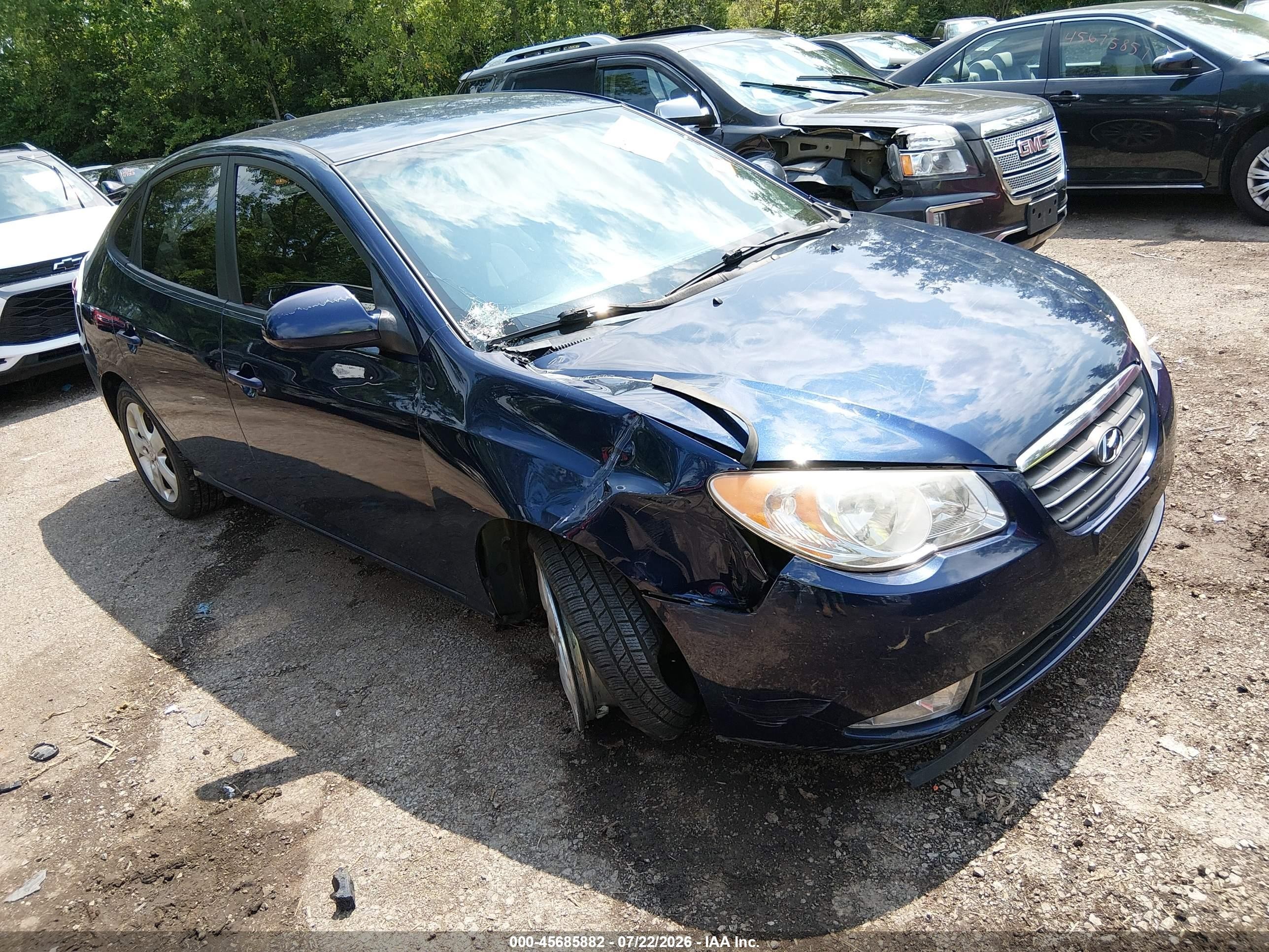 2009 Hyundai Elantra GLS, VIN KMHDU46D39U799748 — Front end
