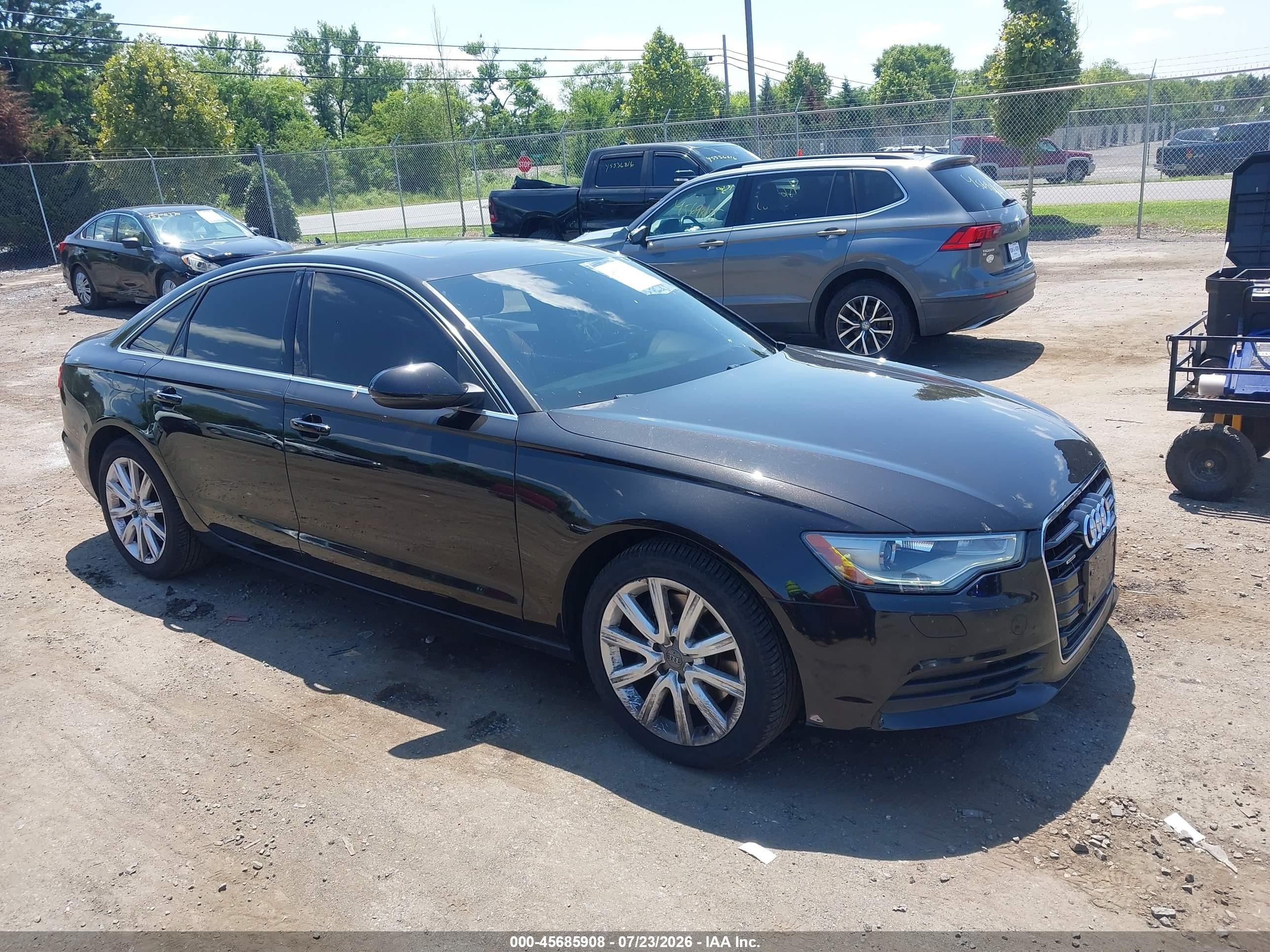 2014 Audi A6 Premium Plus, VIN WAUGFAFC0EN027436 — Side