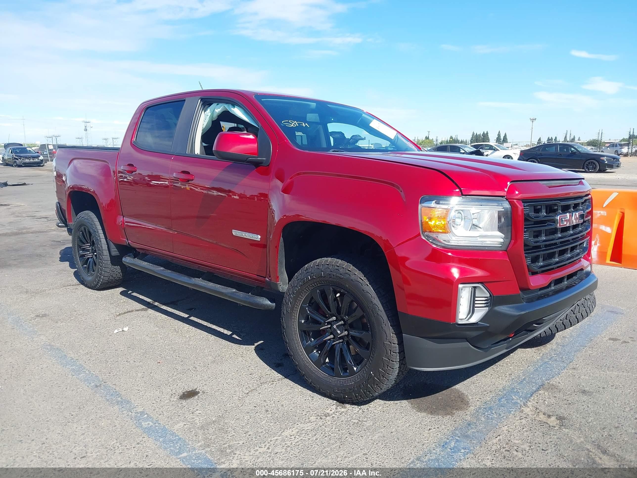2021 GMC Canyon 2WD Elevation, VIN 1GTG5CEN7M1204431 — Перед