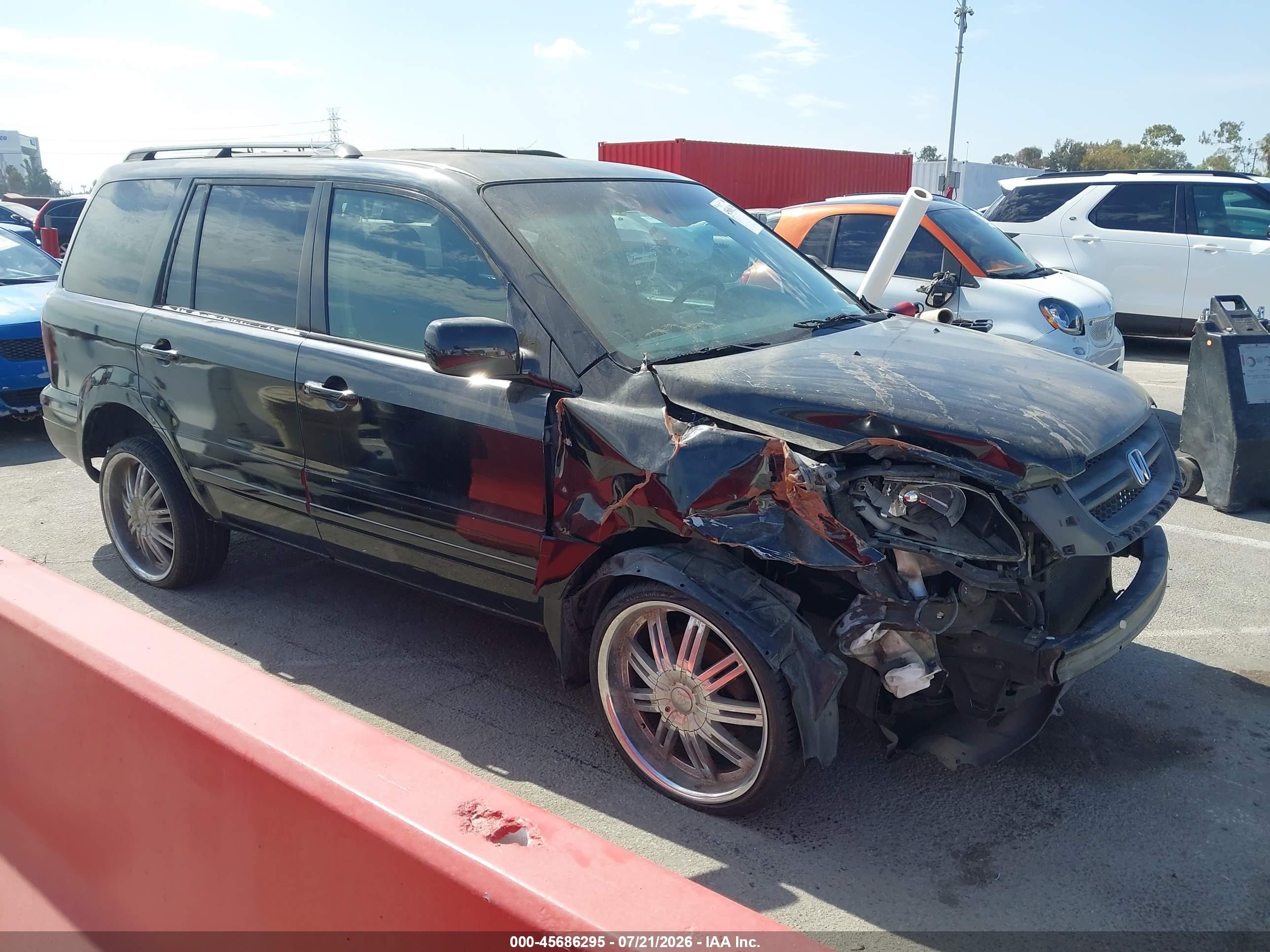 2003 Honda Pilot EX, VIN 2HKYF18463H534352 — Обычный износ