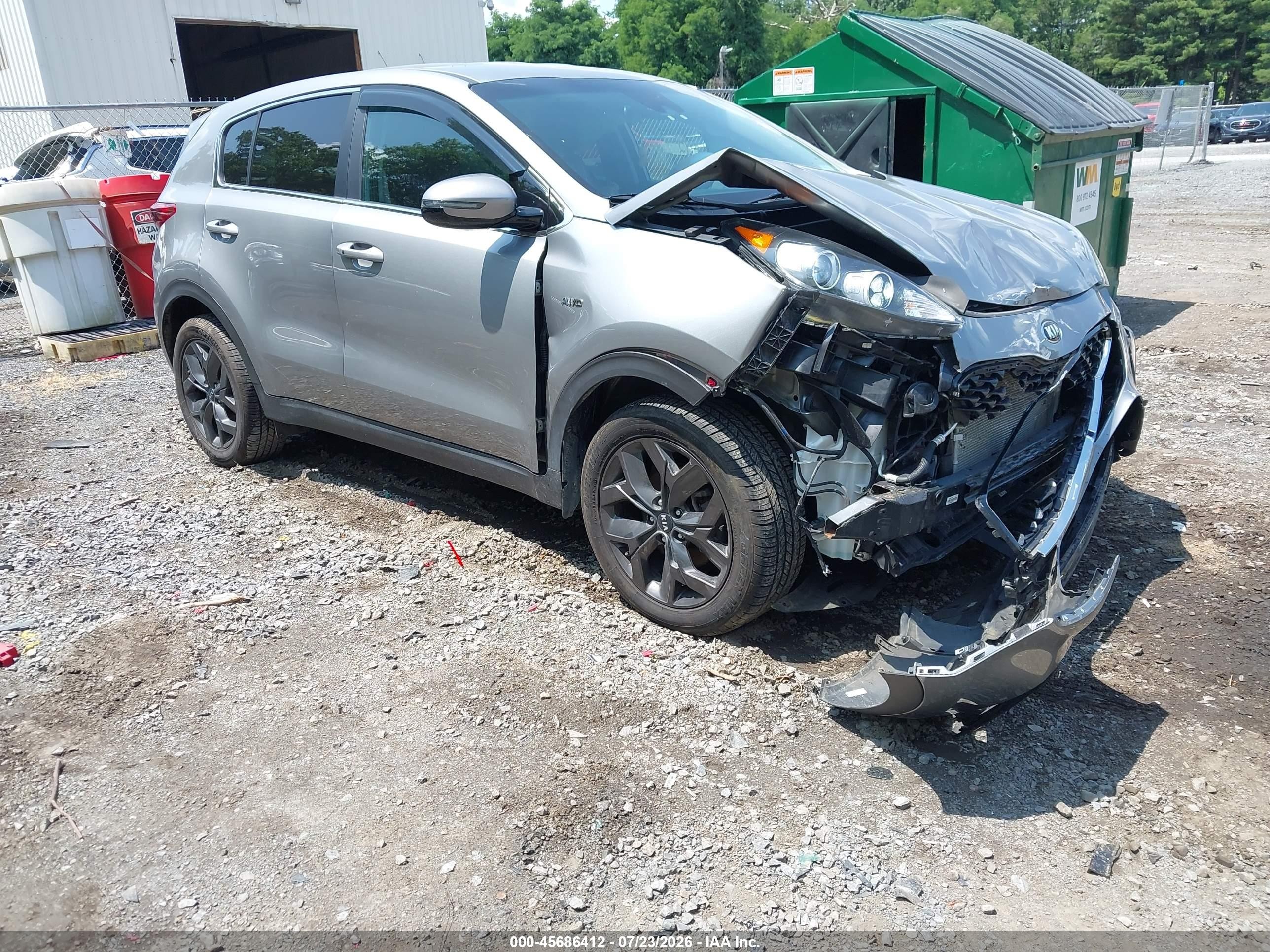 2022 Kia Sportage LX, VIN KNDPMCAC4N7958778 — Front end