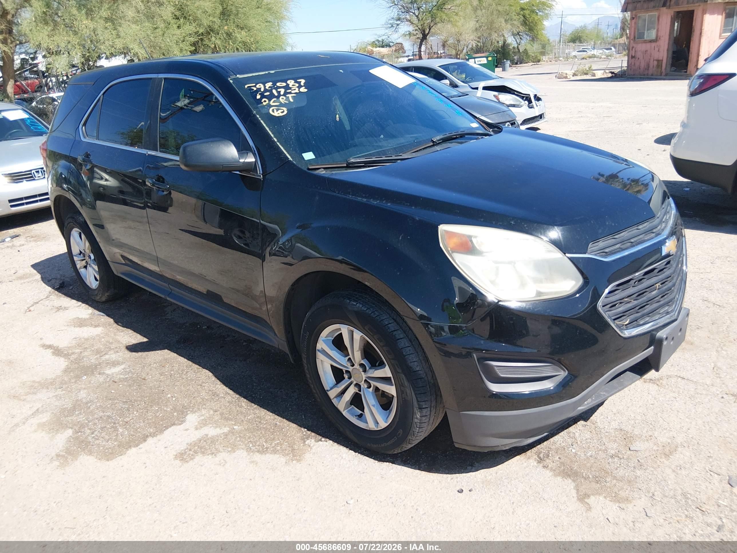 2017 Chevrolet Equinox LS, VIN 2GNALBEK5H1539089 — Fresh water flood