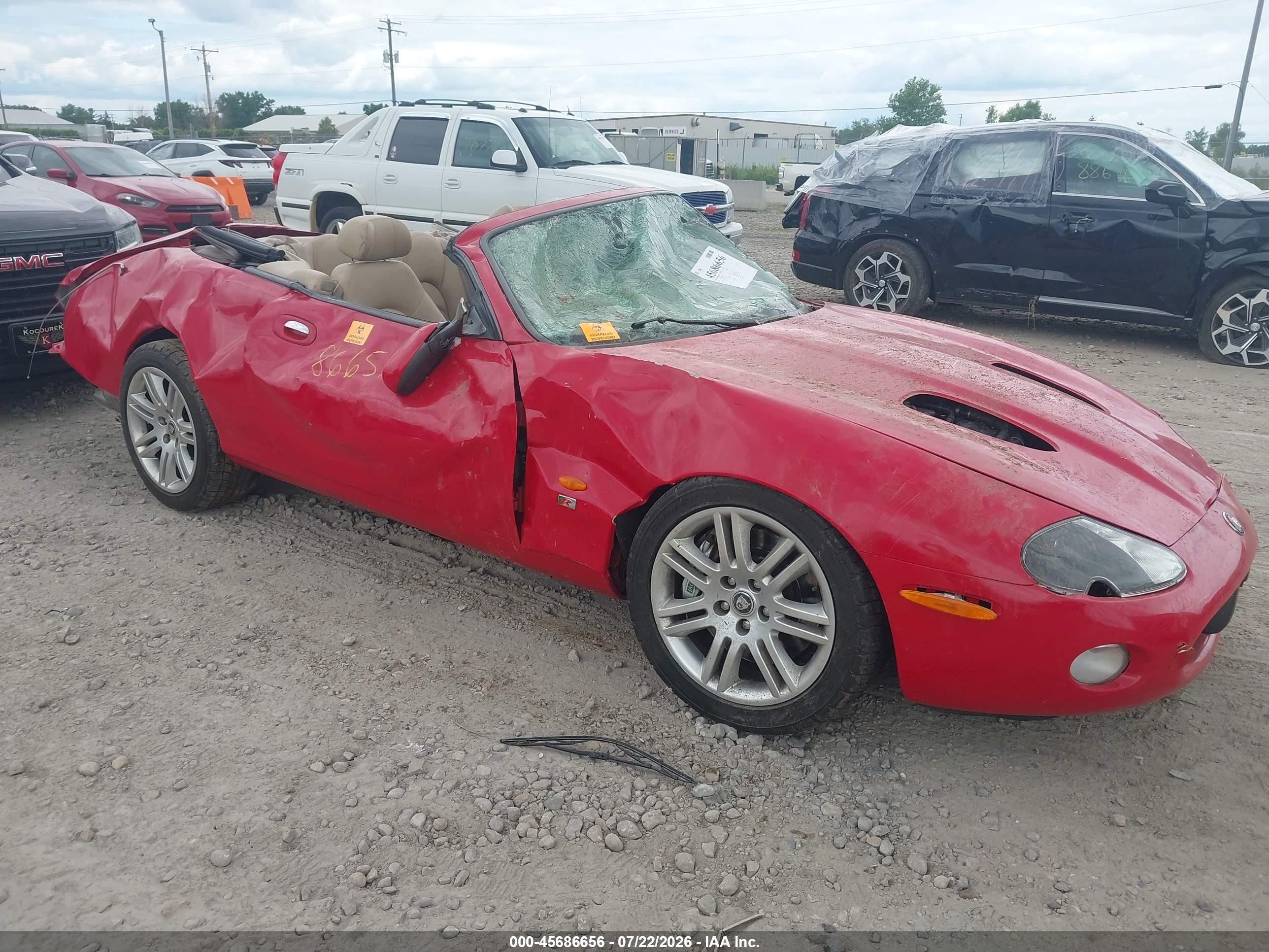 2004 Jaguar XK, VIN SAJDA42B543A37543 — Biohazard / chemical