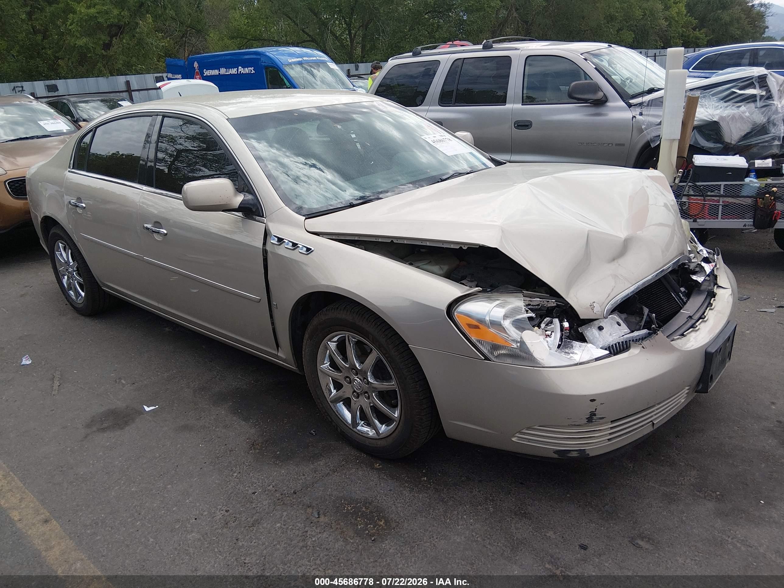 2007 Buick Lucerne CXL, VIN 1G4HD57297U170044 — Front end