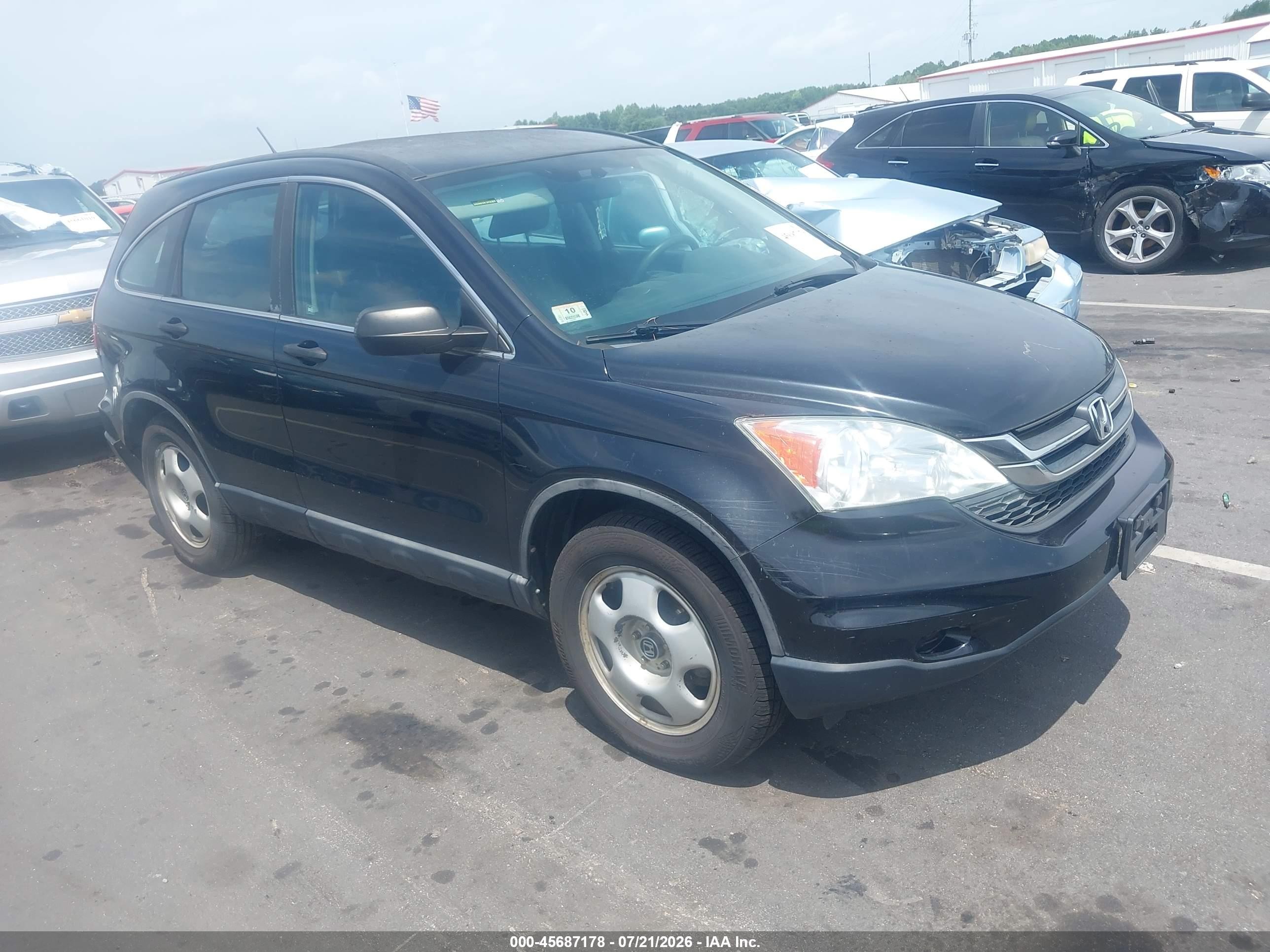 2010 Honda CR-V LX, VIN 5J6RE4H32AL031775 — Rear end