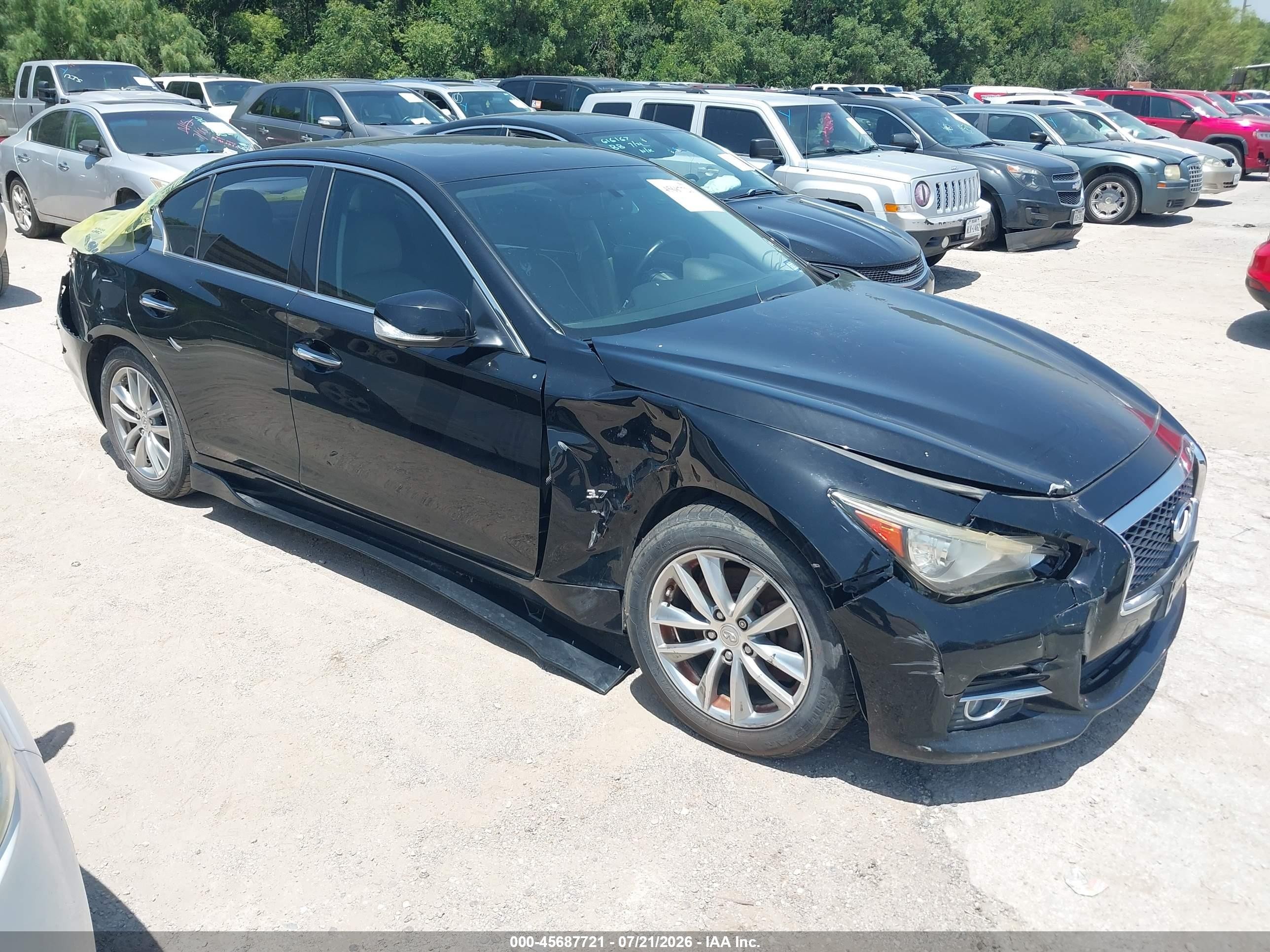 2014 Infiniti Q50 Sport, VIN JN1BV7AP0EM683691 — Normal wear