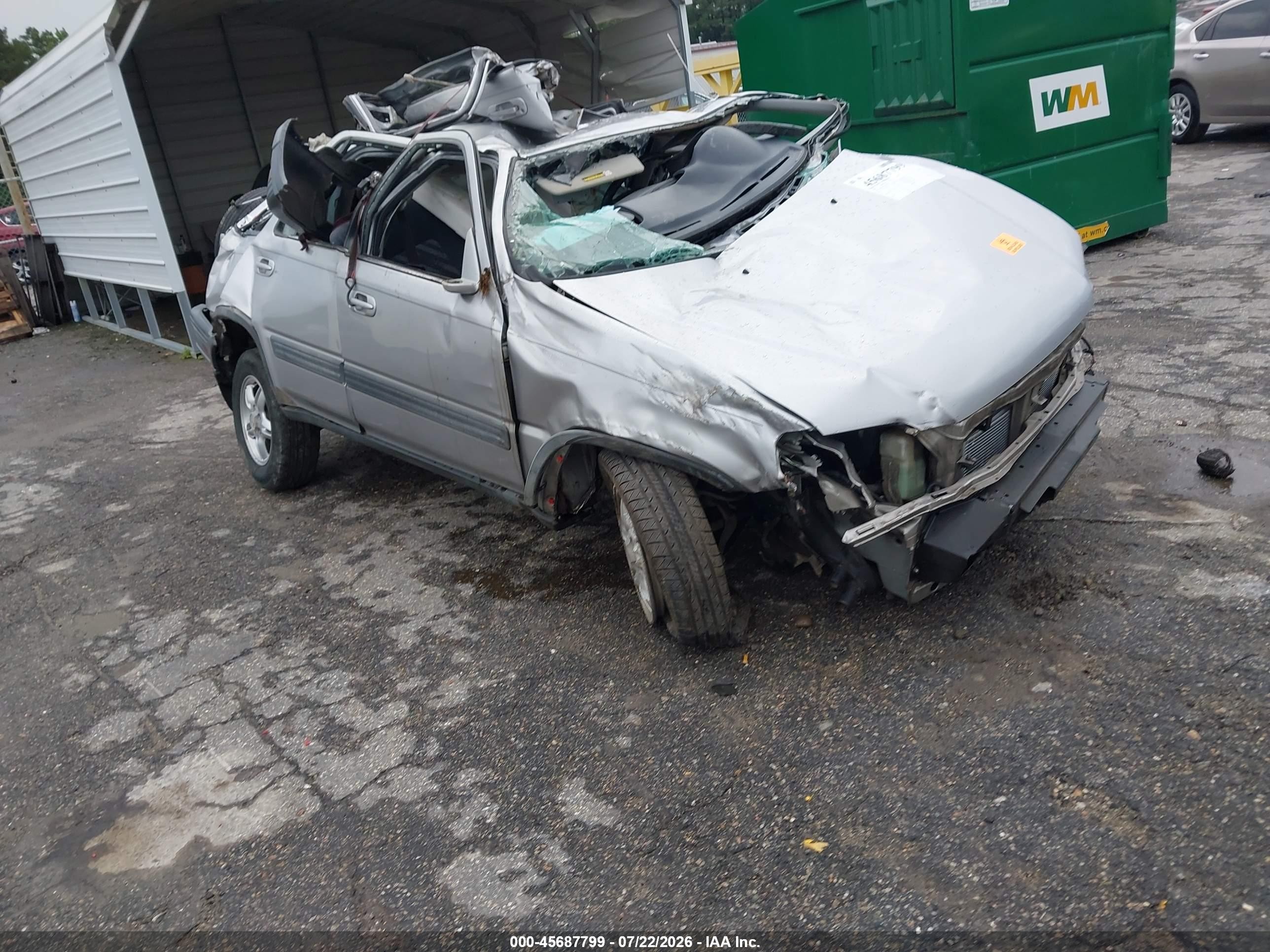 2001 Honda CR-V EX, VIN JHLRD18671C012983 — Rollover