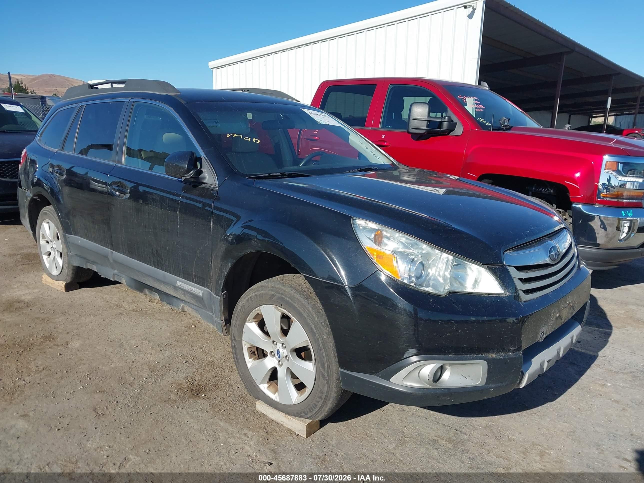 2012 Subaru Outback Limited, VIN 4S4BRBJC8C3267761 — Rear end