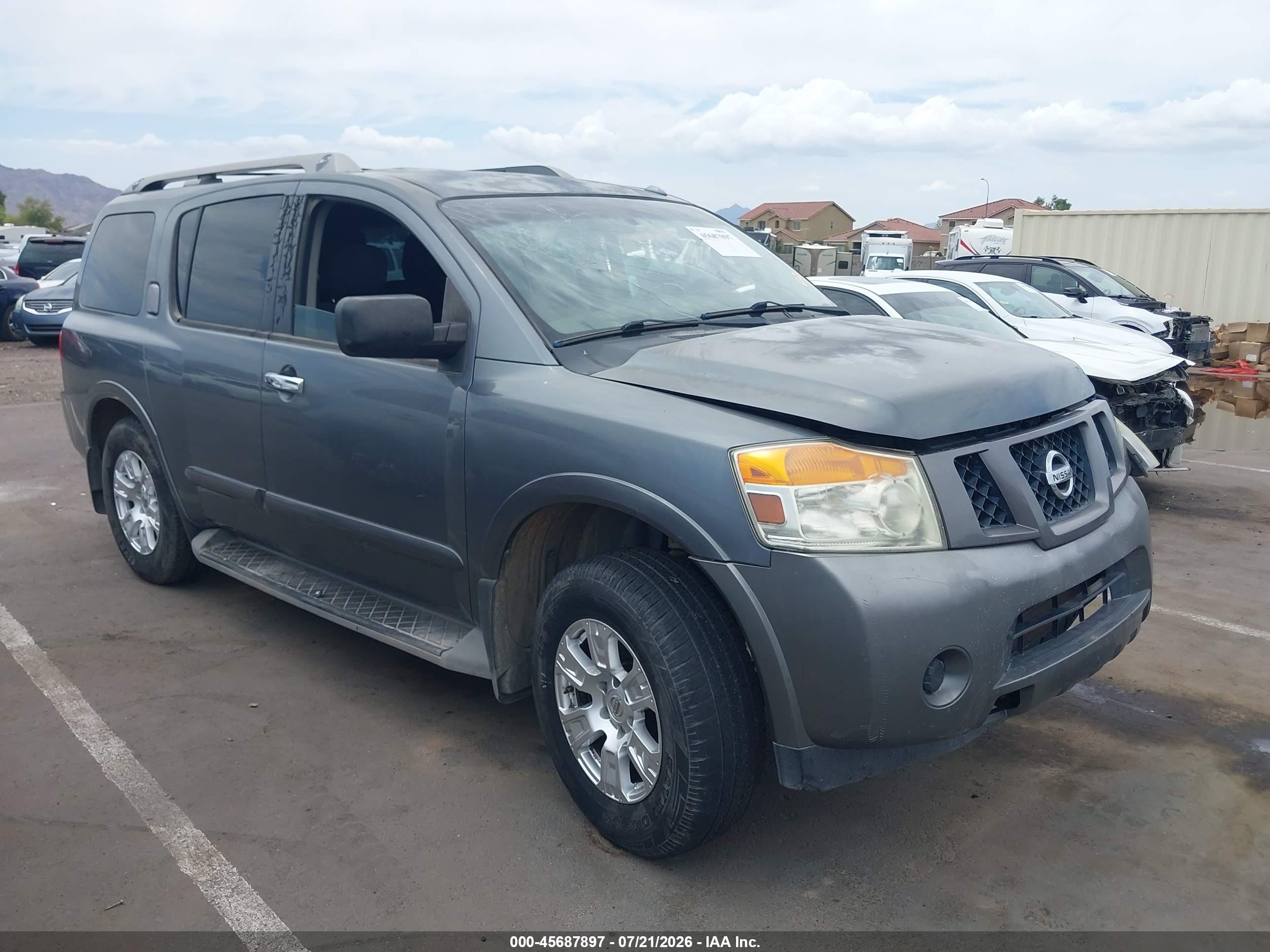 2013 Nissan Armada SV, VIN 5N1AA0ND5DN604080 — Front end