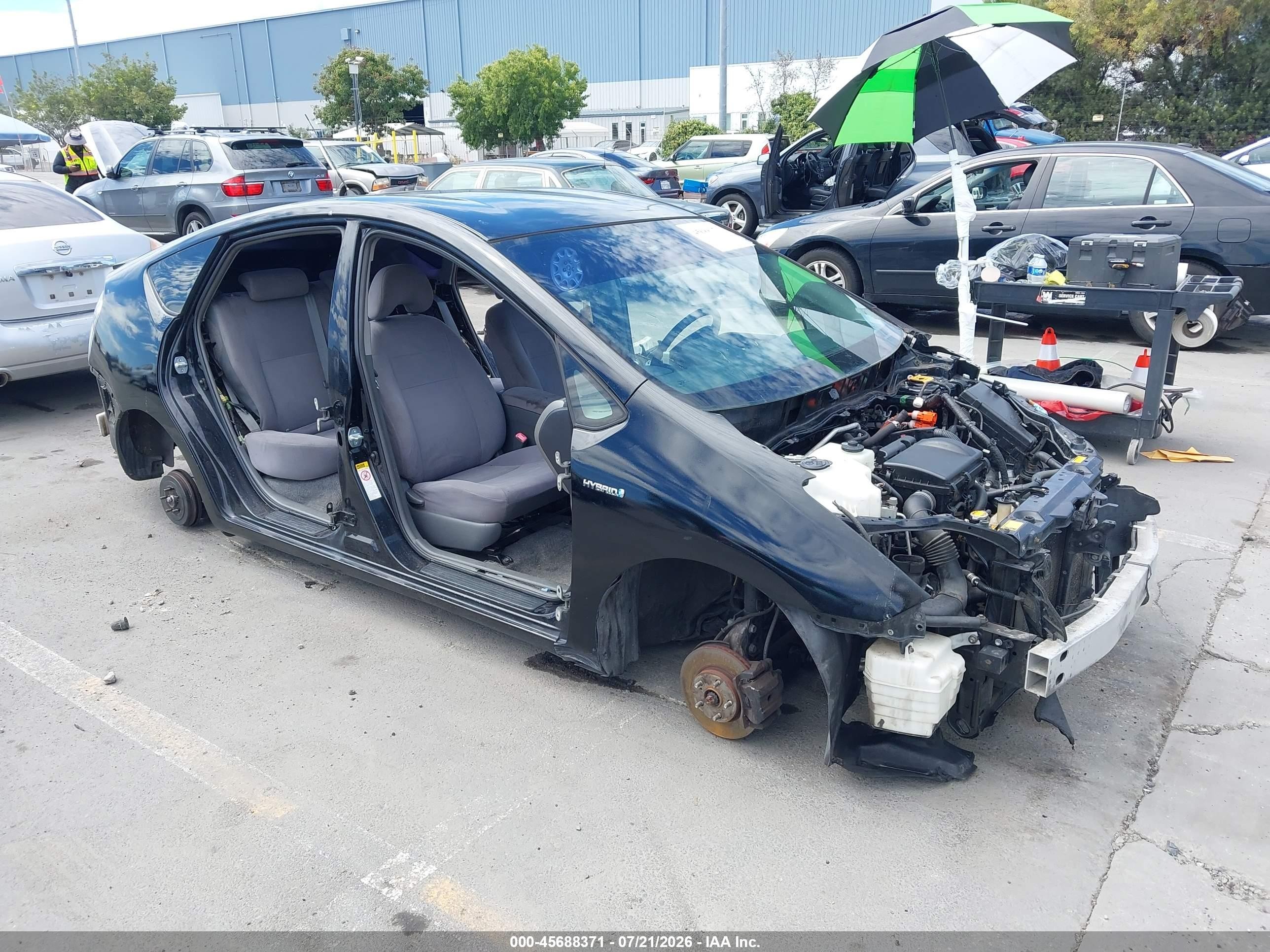 2009 Toyota Prius, VIN JTDKB20U397855667 — Stripped