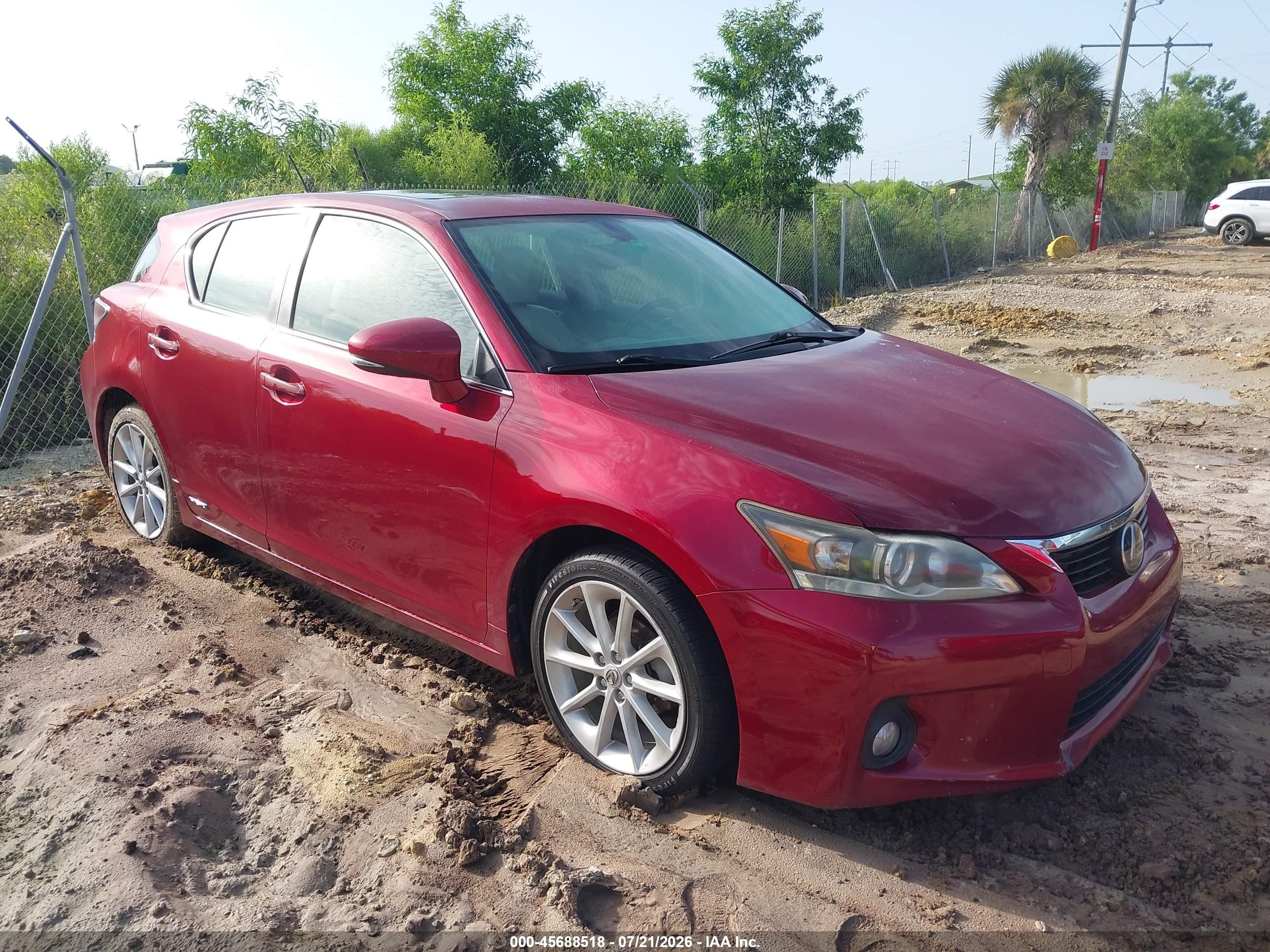 2011 Lexus CT 200h Premium, VIN JTHKD5BH5B2002765 — Обычный износ