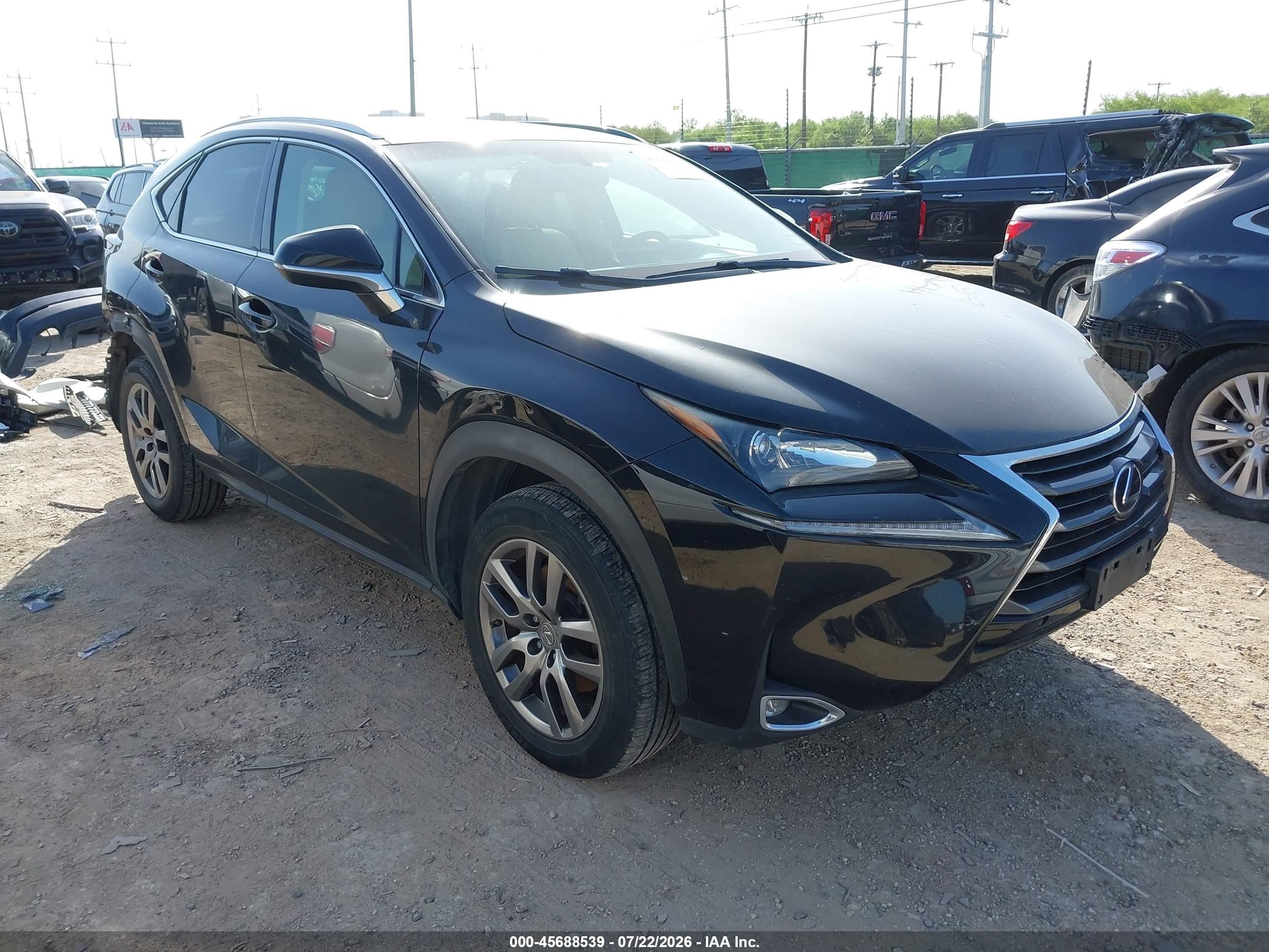 2015 Lexus NX 200t, VIN JTJBARBZ6F2023959 — Rear end