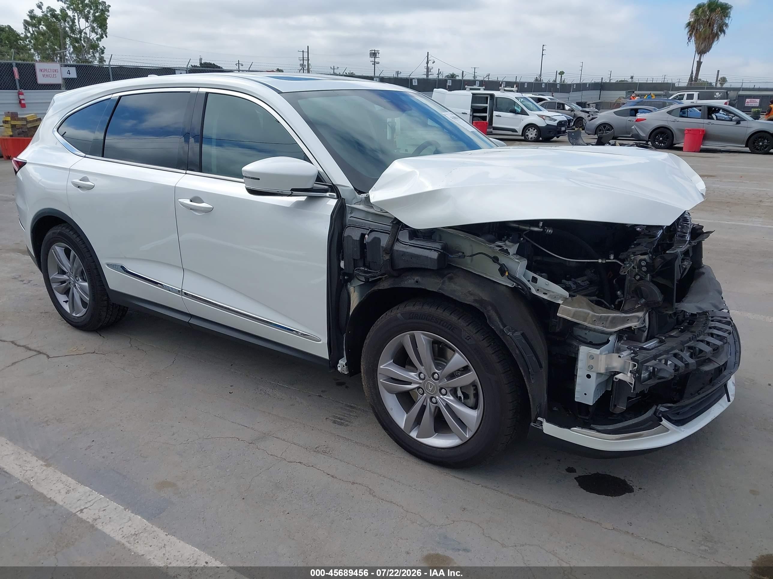 2022 Acura MDX, VIN 5J8YD9H31NL004057 — Front end