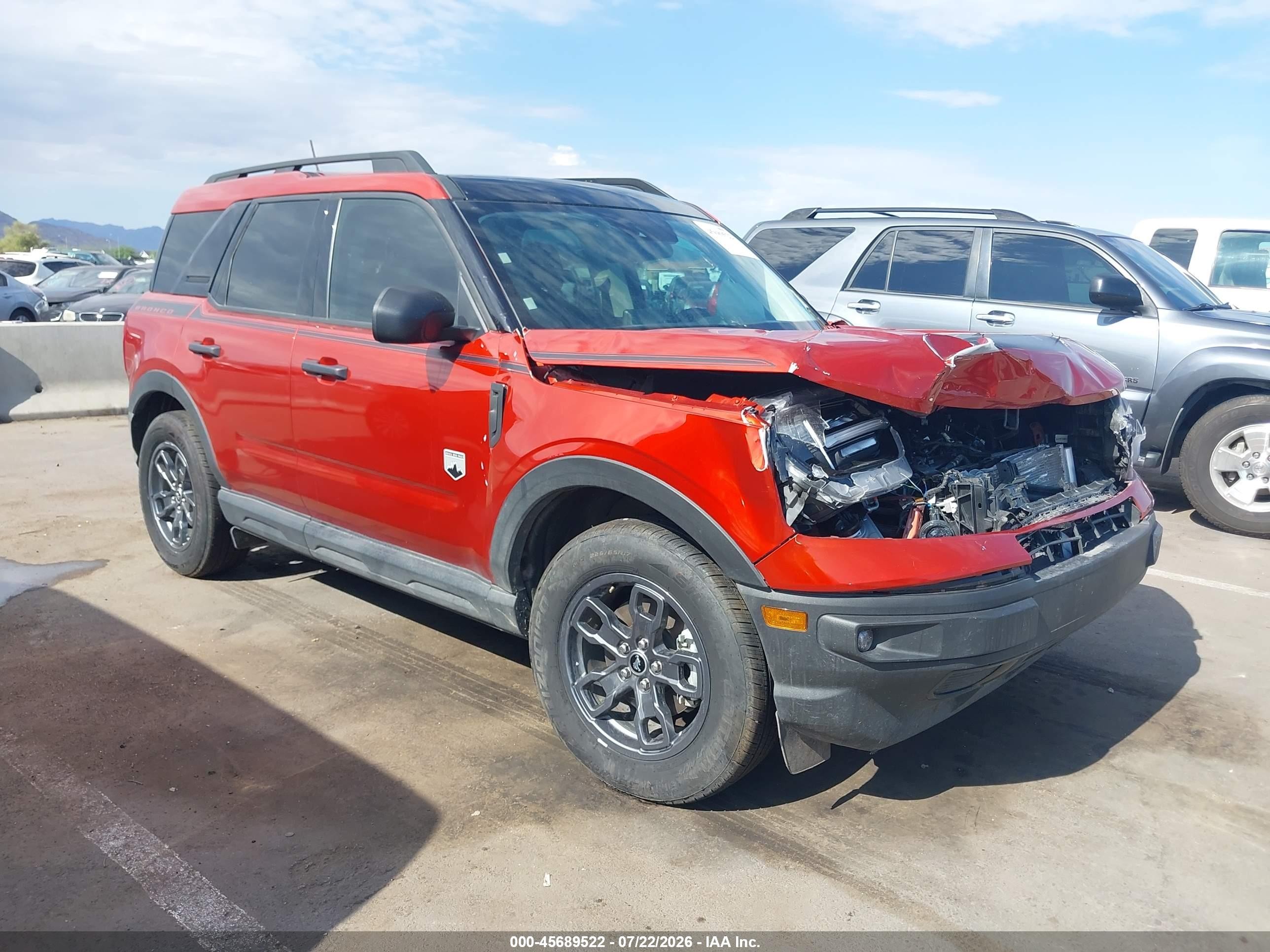 2023 Ford Bronco Sport Big Bend, VIN 3FMCR9B63PRE02299 — Перед