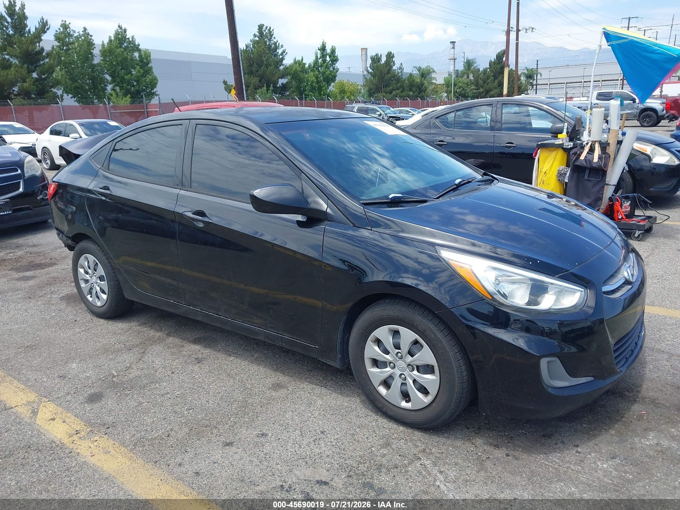 2016 Hyundai Accent SE, VIN KMHCT4AEXGU994970 — Normal wear