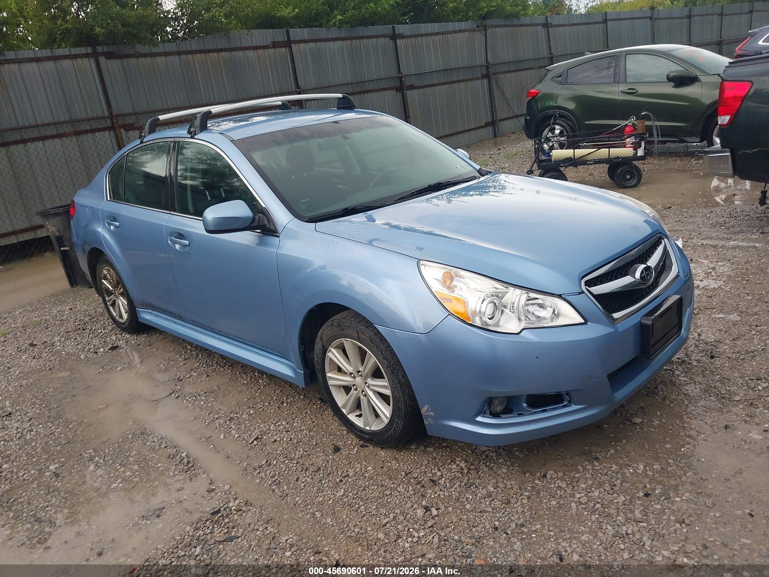 2012 Subaru Legacy 2.5i, VIN 4S3BMBA6XC3008184 — Normal wear