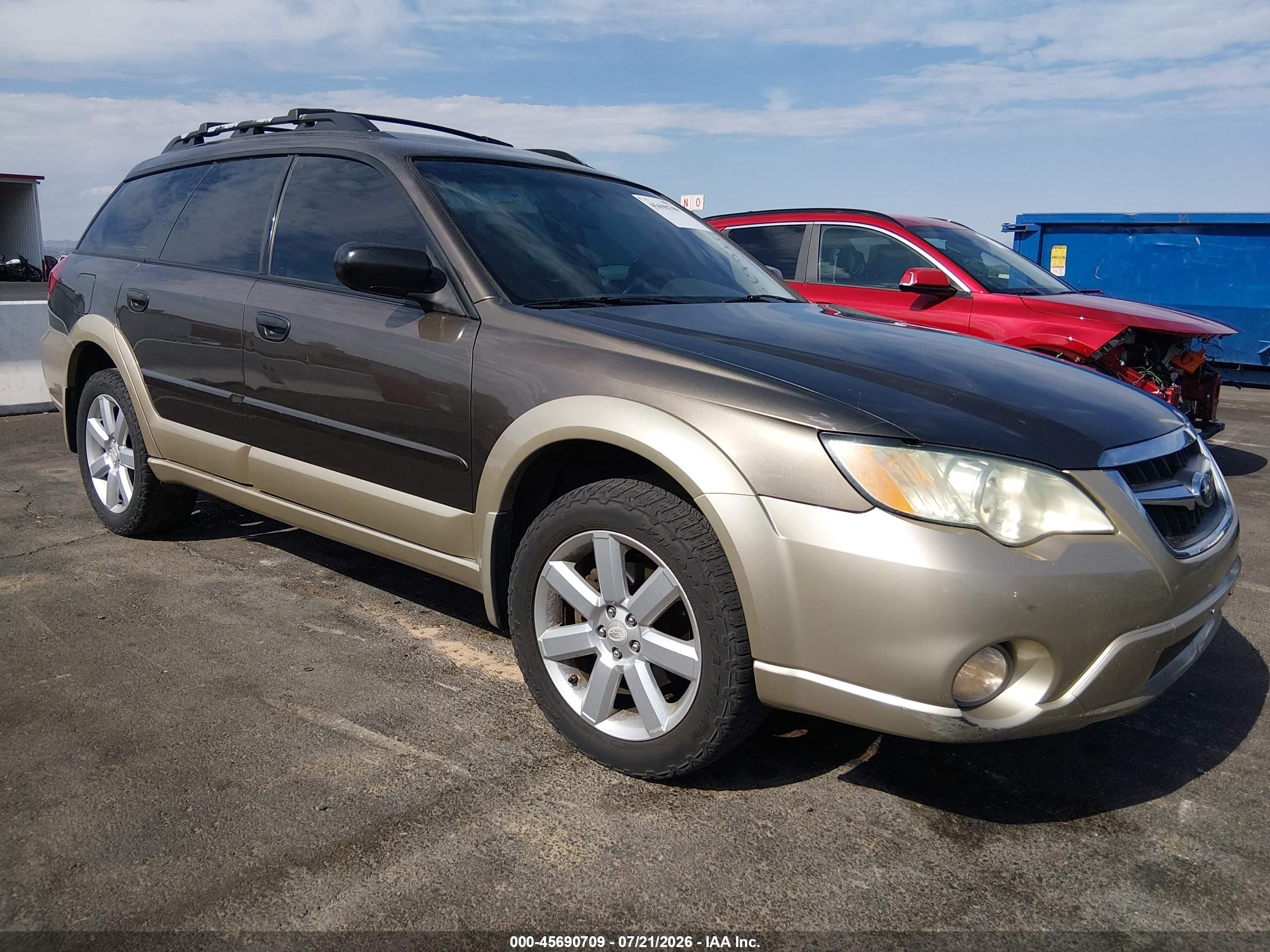 2008 Subaru Outback i, VIN 4S4BP61CX87359788 — Normal wear