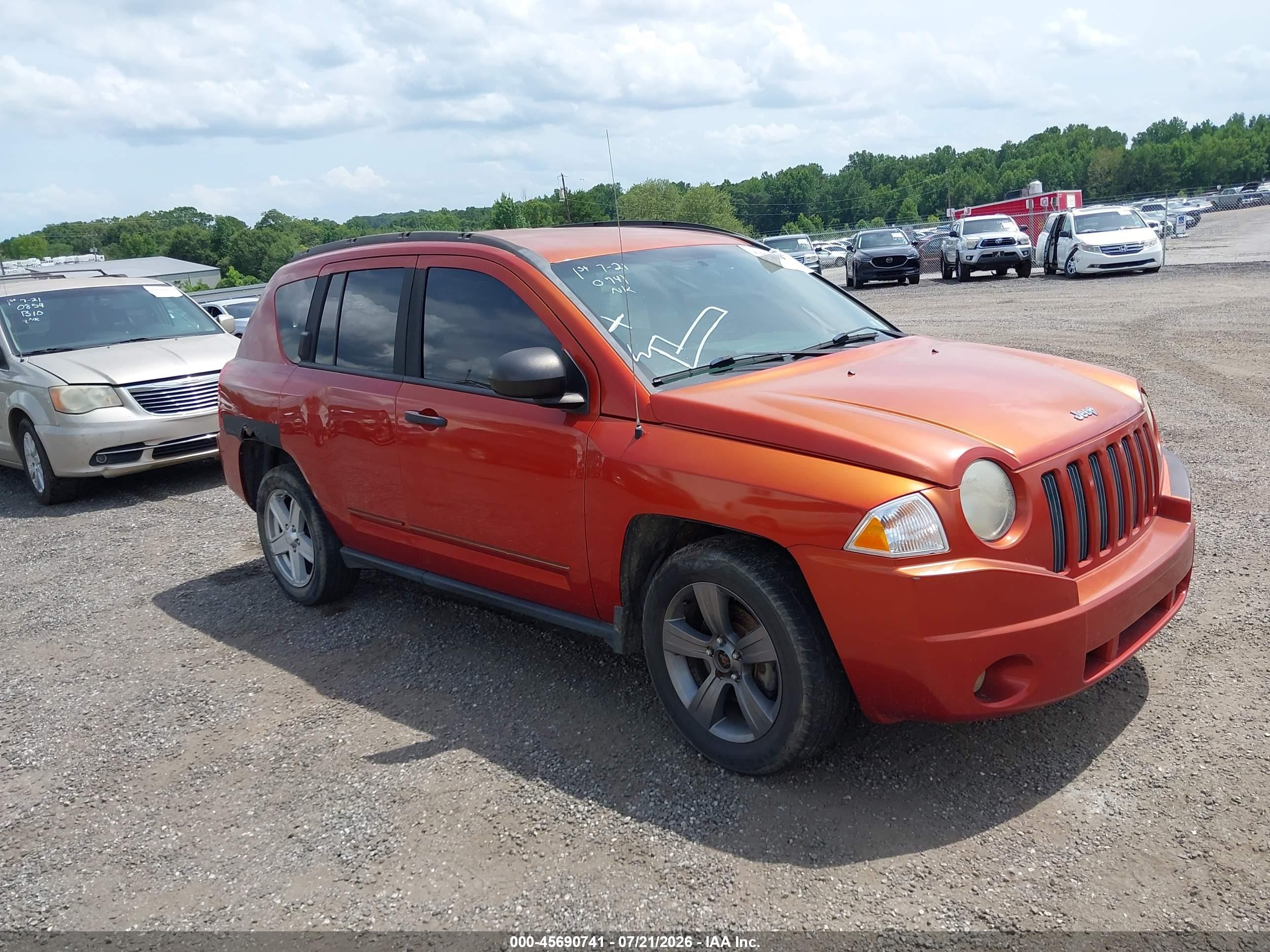 2008 Jeep Compass Sport, VIN 1J8FF47W78D714425 — Обычный износ