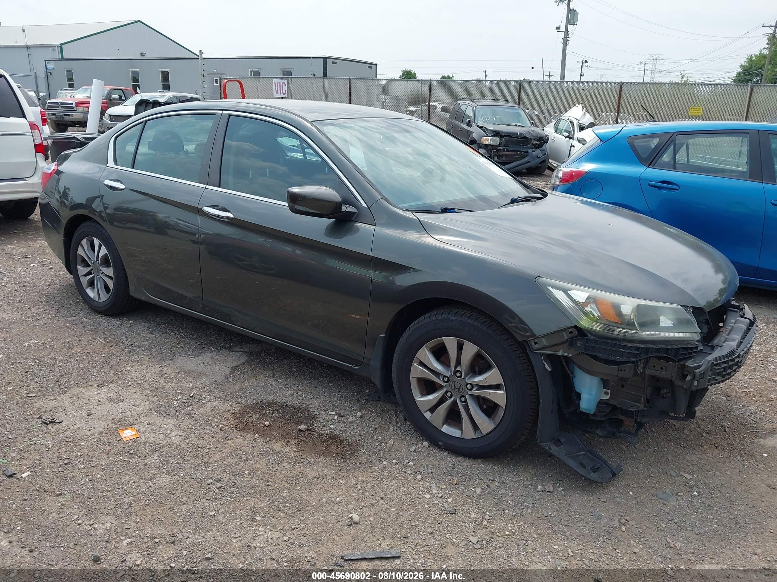 2014 Honda Accord LX, VIN 1HGCR2F3XEA288922 — Side