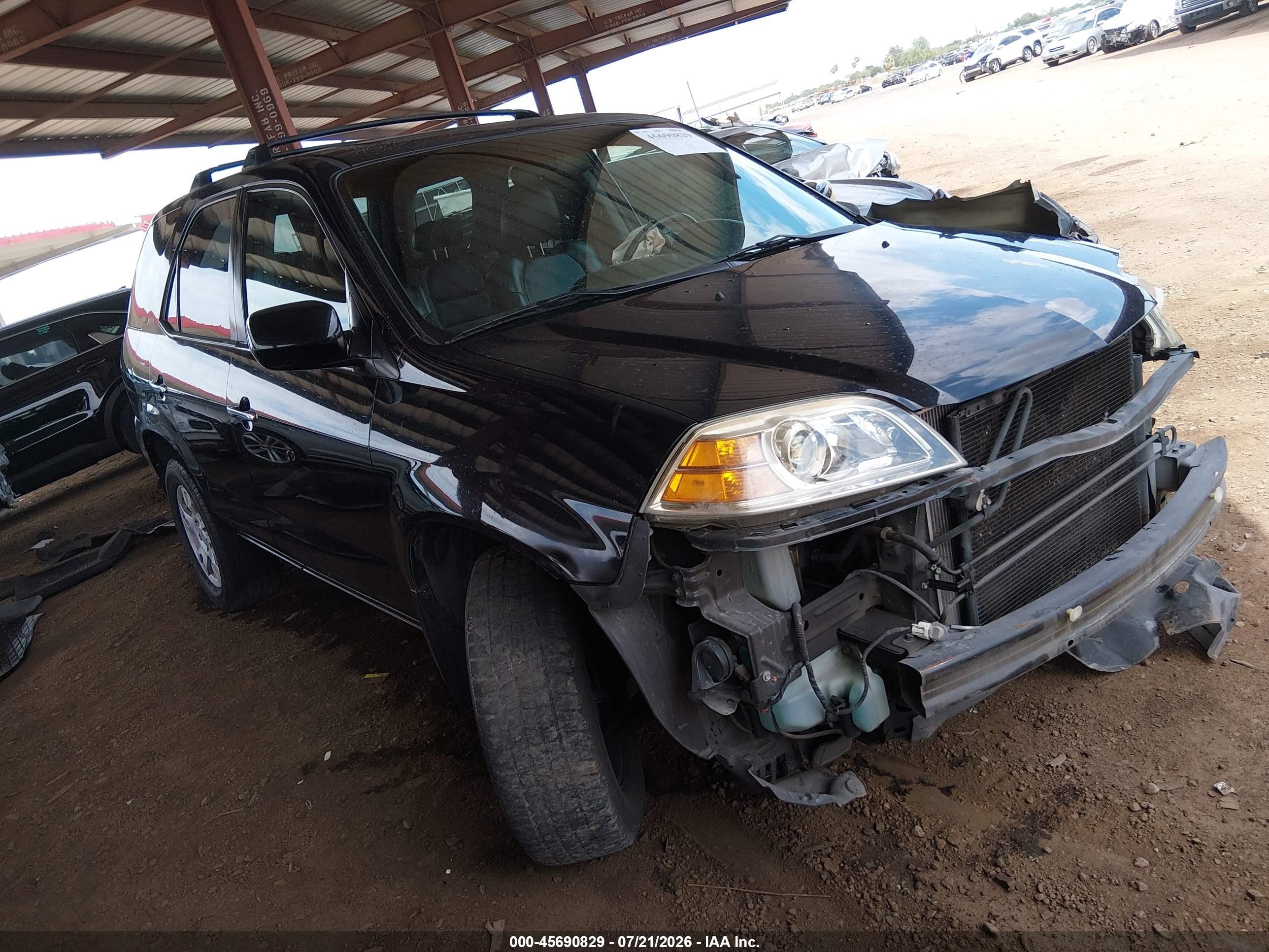 2006 Acura MDX Touring, VIN 2HNYD18806H538381 — Front end