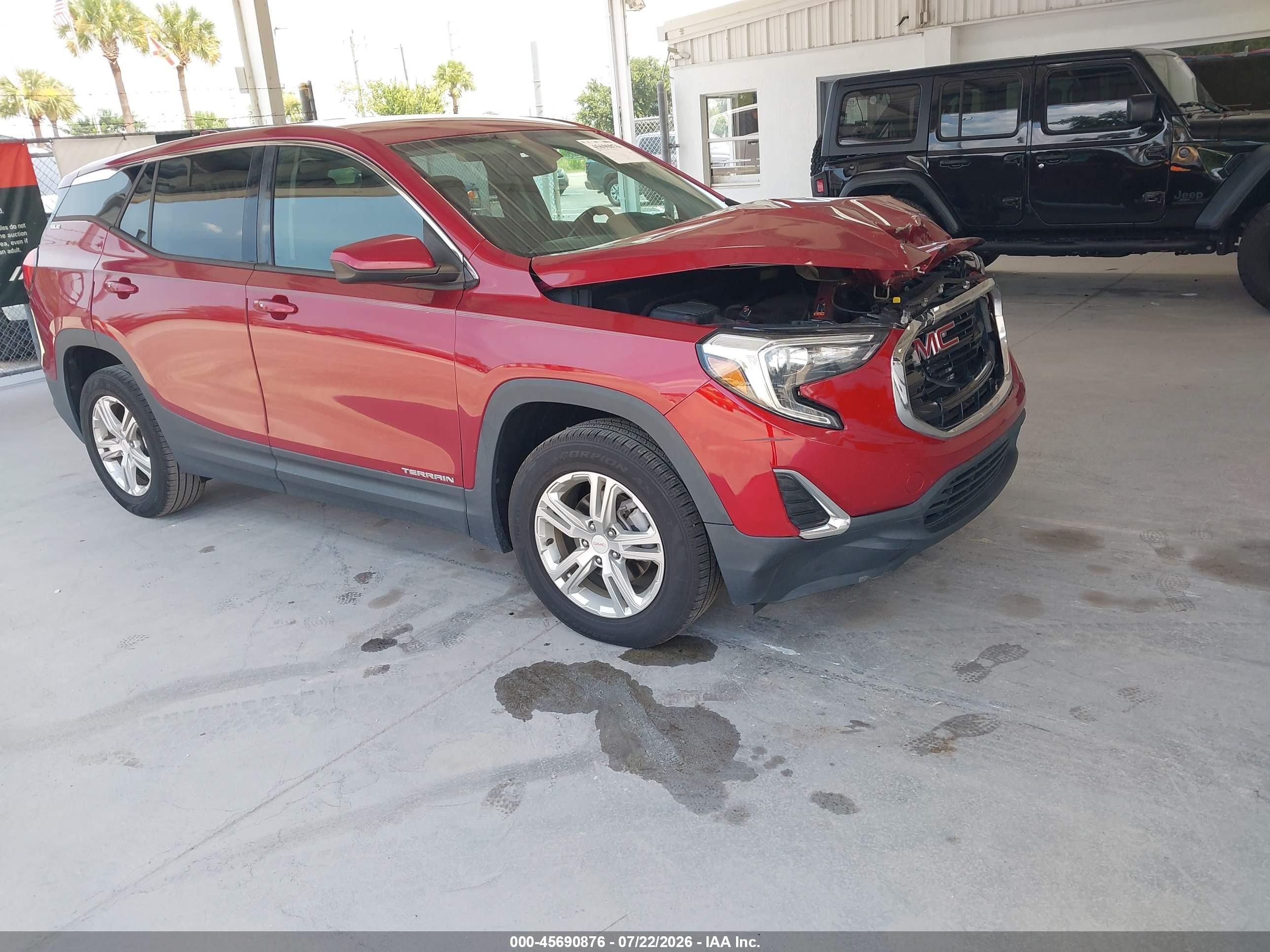2019 GMC Terrain SLE, VIN 3GKALMEV0KL172143 — Перед