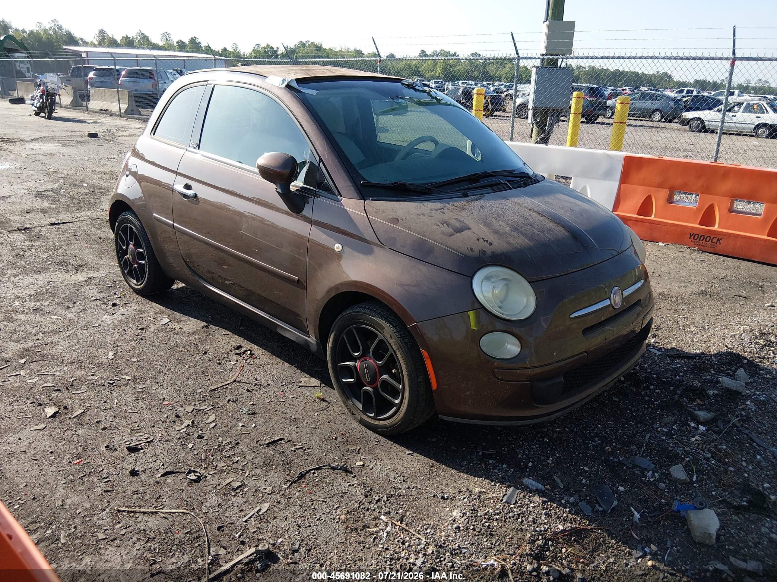 2012 FIAT 500 Pop, VIN 3C3CFFDR9CT169517 — Normal wear