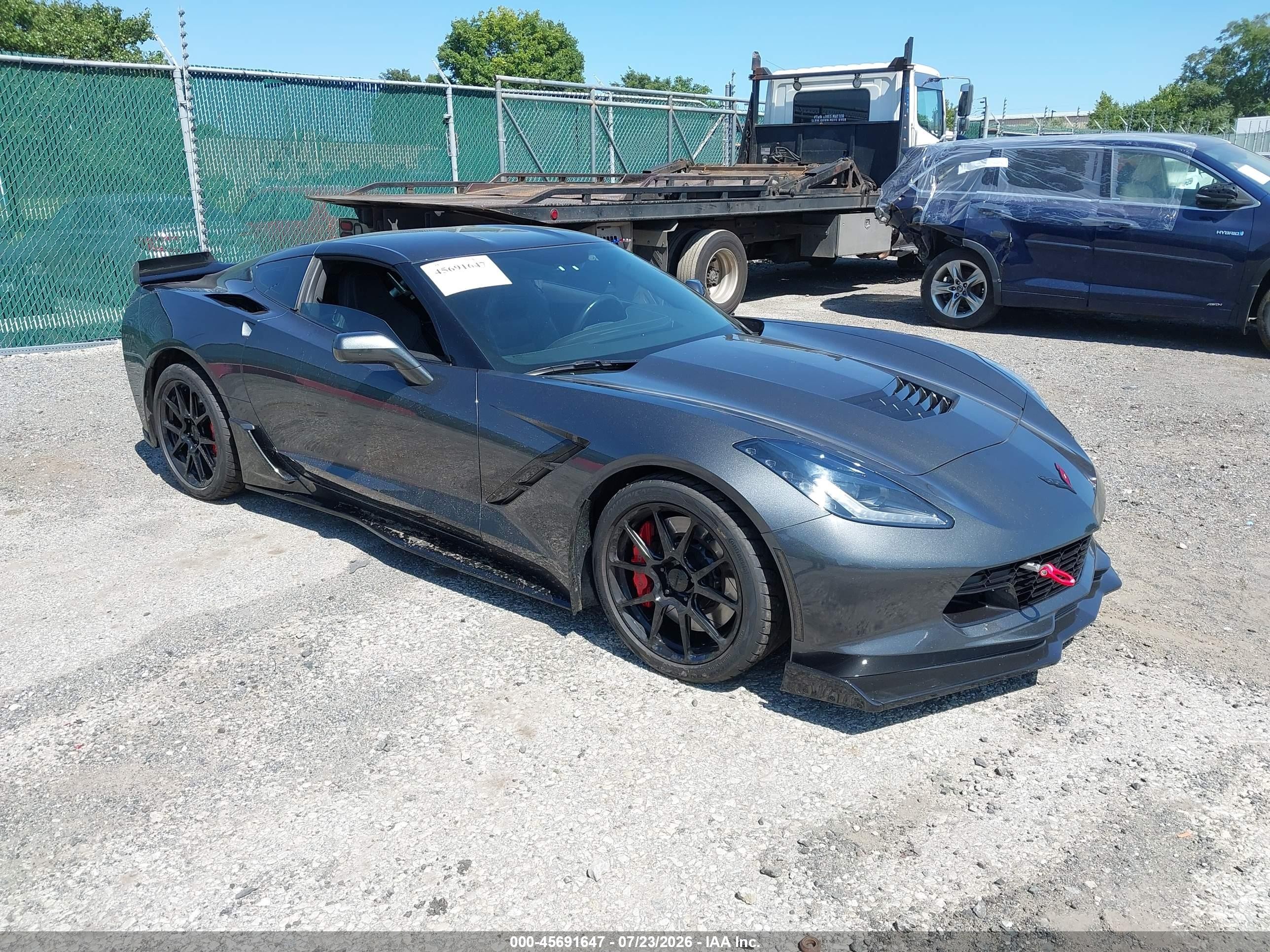 2017 Chevrolet Corvette 1LT, VIN 1G1YA2D71H5107018 — Burn