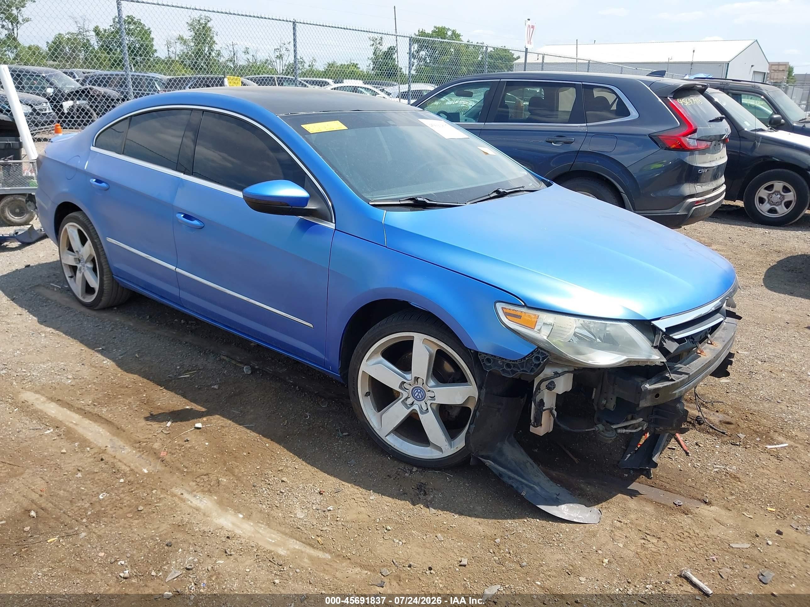 2010 Volkswagen CC Sport, VIN WVWNL7AN5AE506315 — Front end