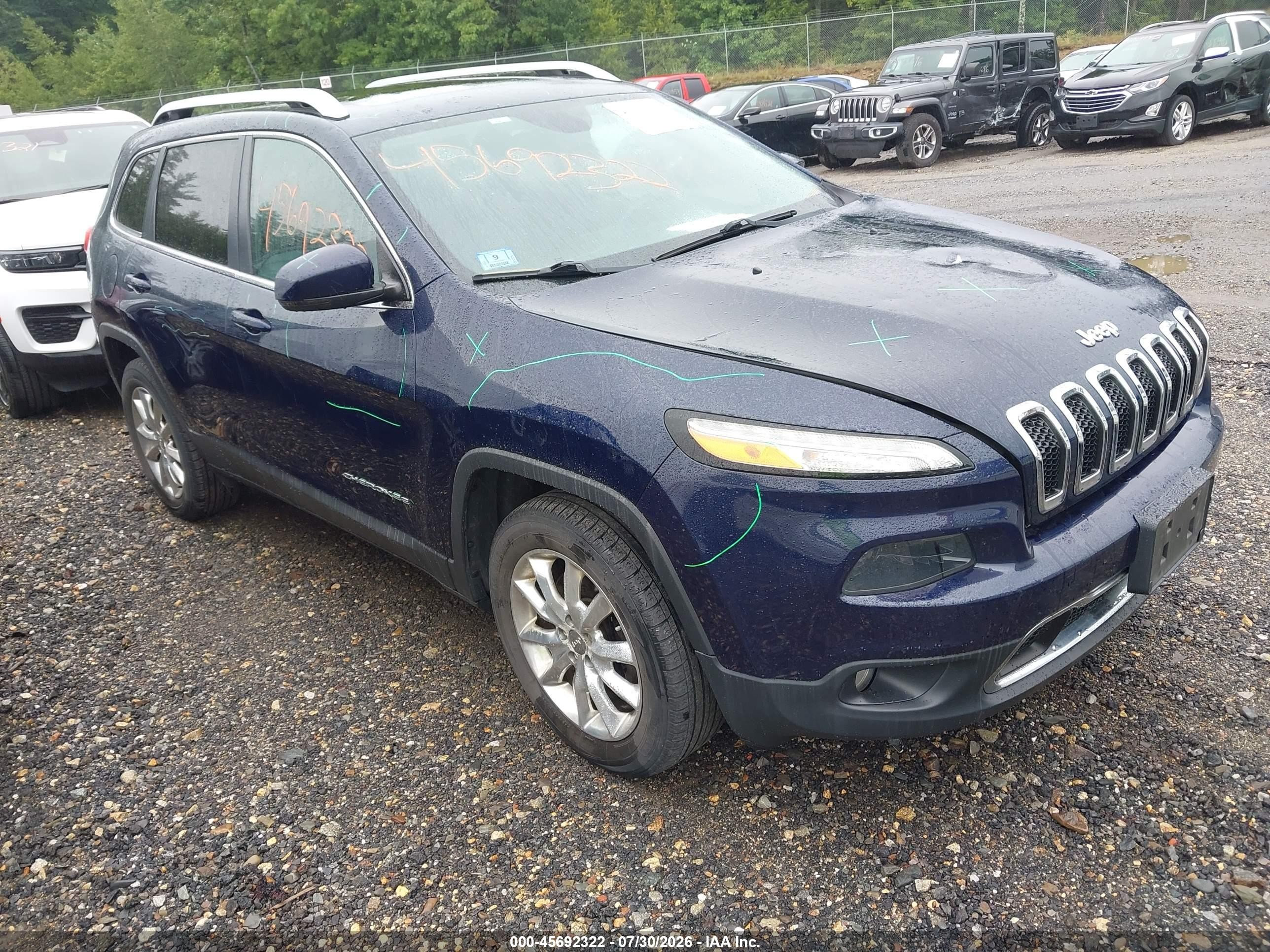 2015 Jeep Cherokee Limited, VIN 1C4PJMDSXFW711077 — All over