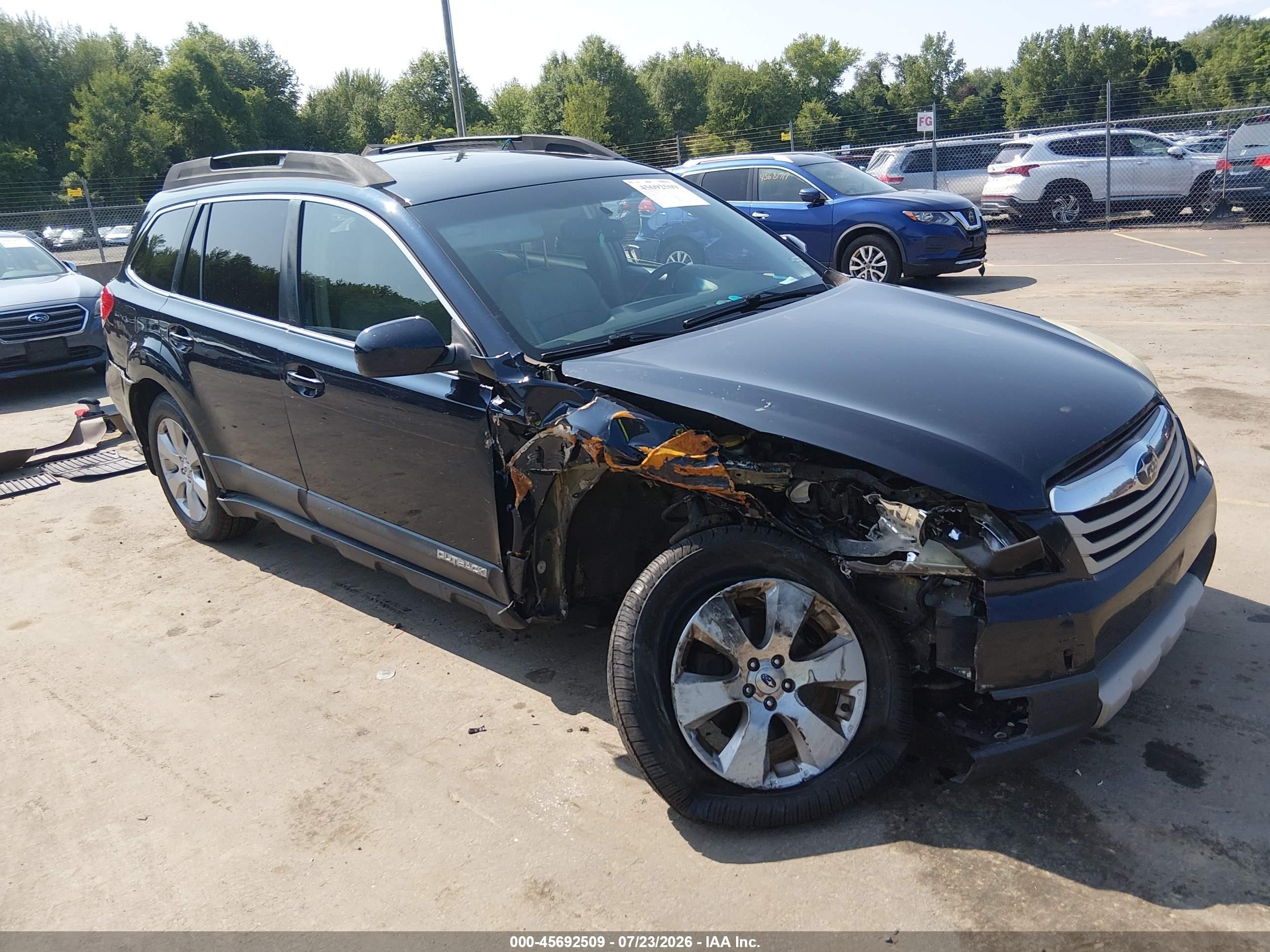 2012 Subaru Outback Limited, VIN 4S4BRBLC2C3217967 — Front end