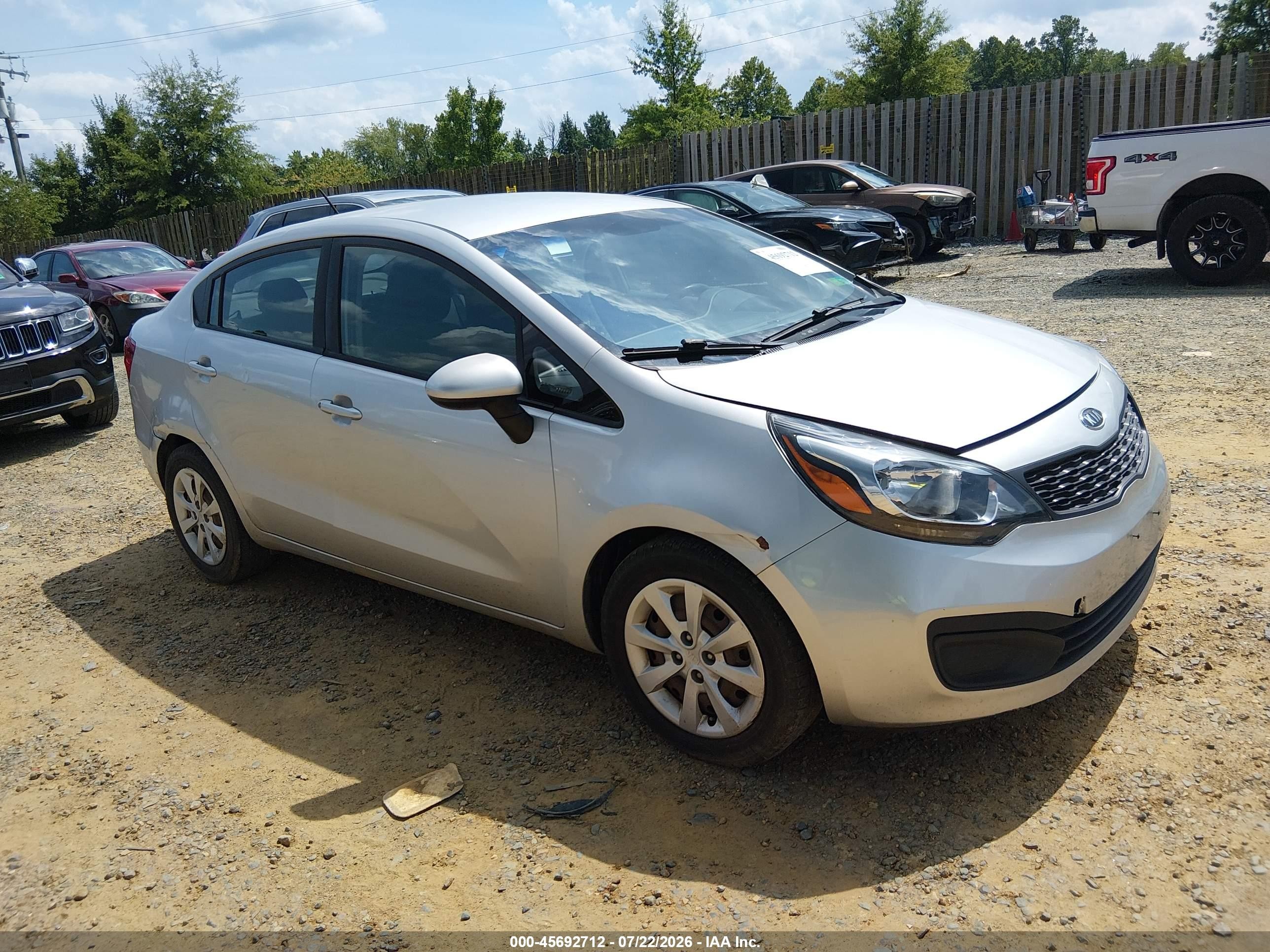 2012 Kia Rio LX, VIN KNADM4A32C6058325 — Normal wear