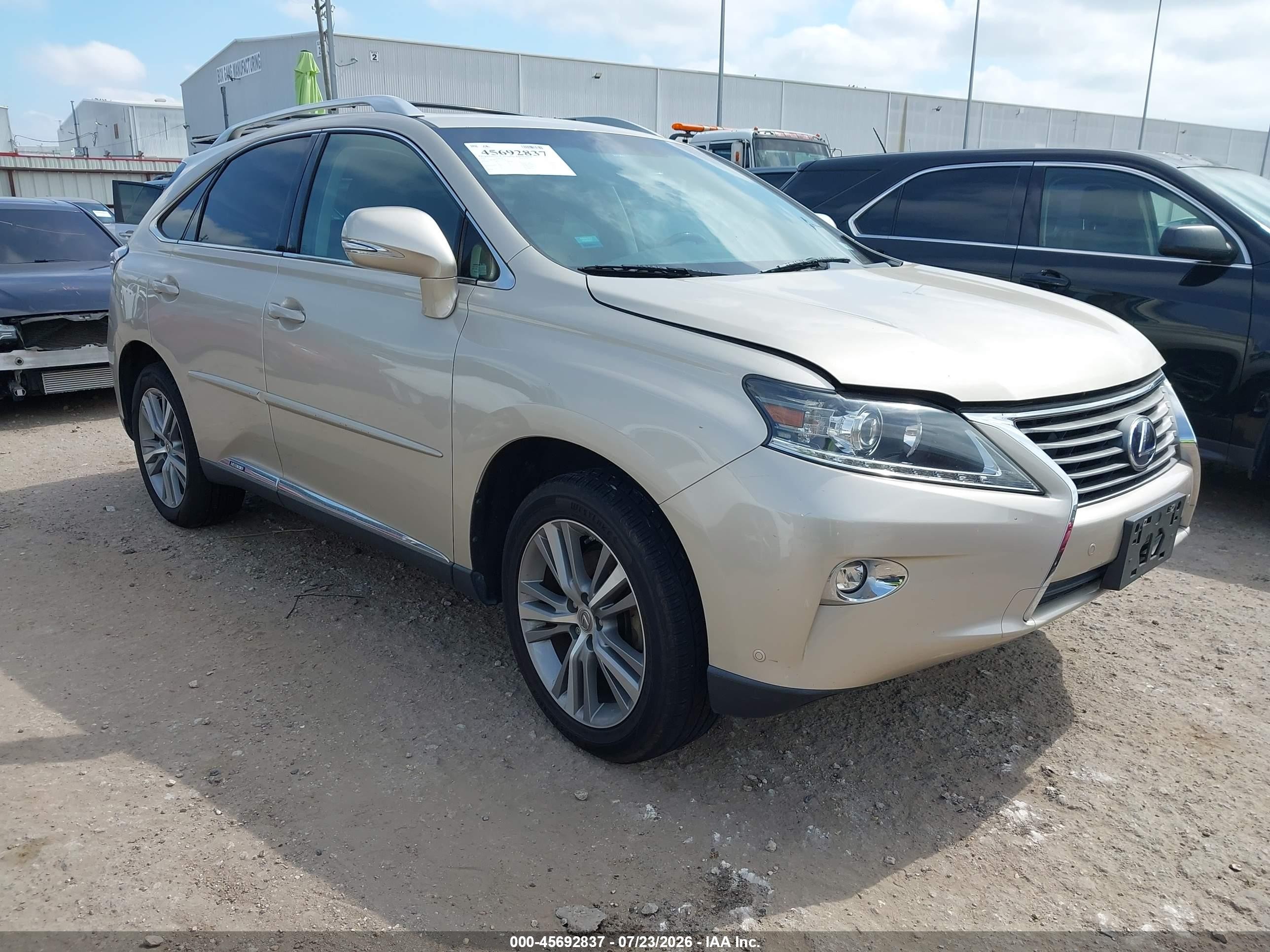 2015 Lexus RX 450h, VIN 2T2BC1BA0FC010128 — Water / flood